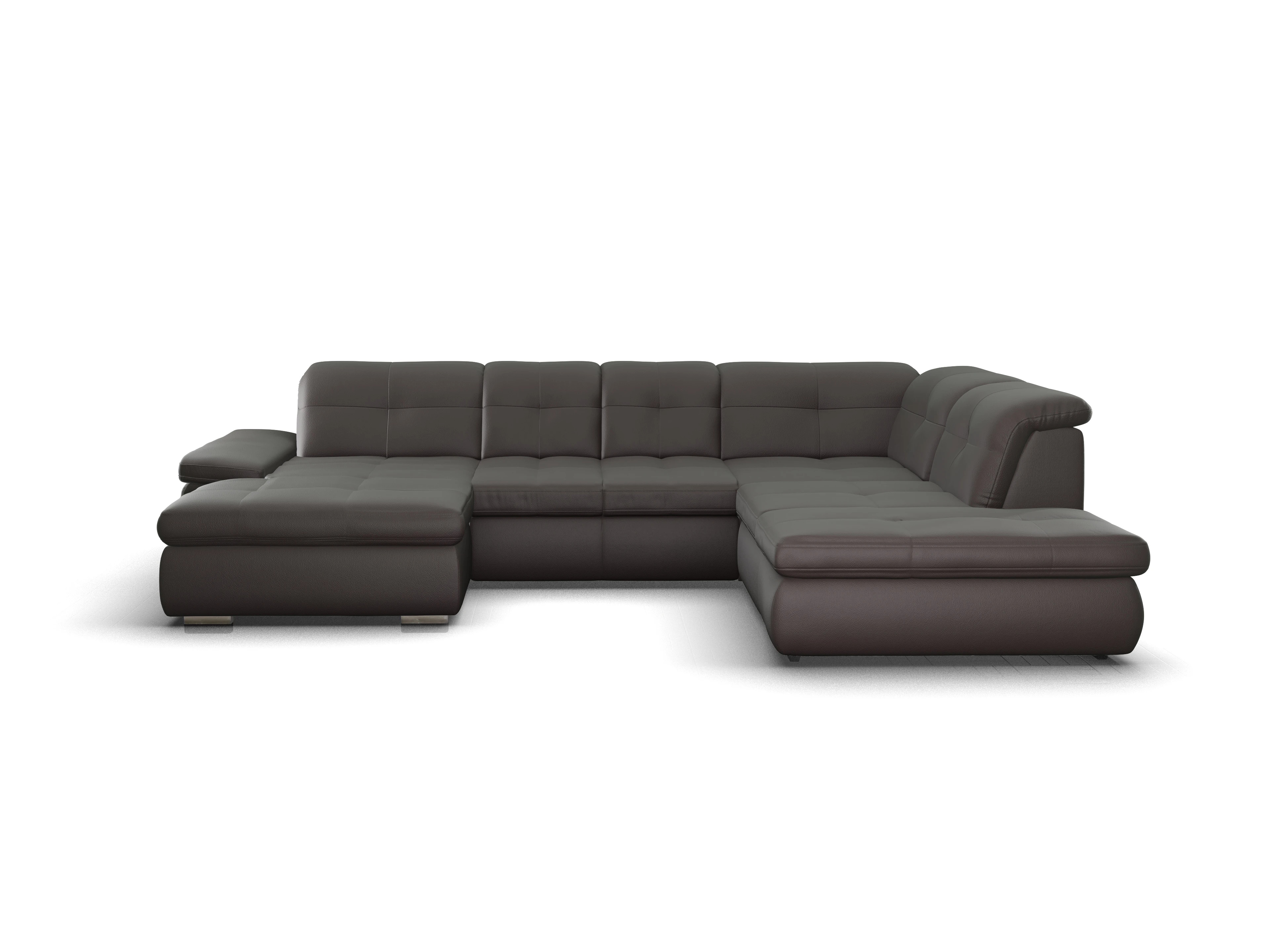 Sitz Concept smart 1001 Canape Small SE 1,5Aho L Ansicht des Produktes SC Smart 1001 Wohnlandschaft offen beidseitig in Stoff Braun