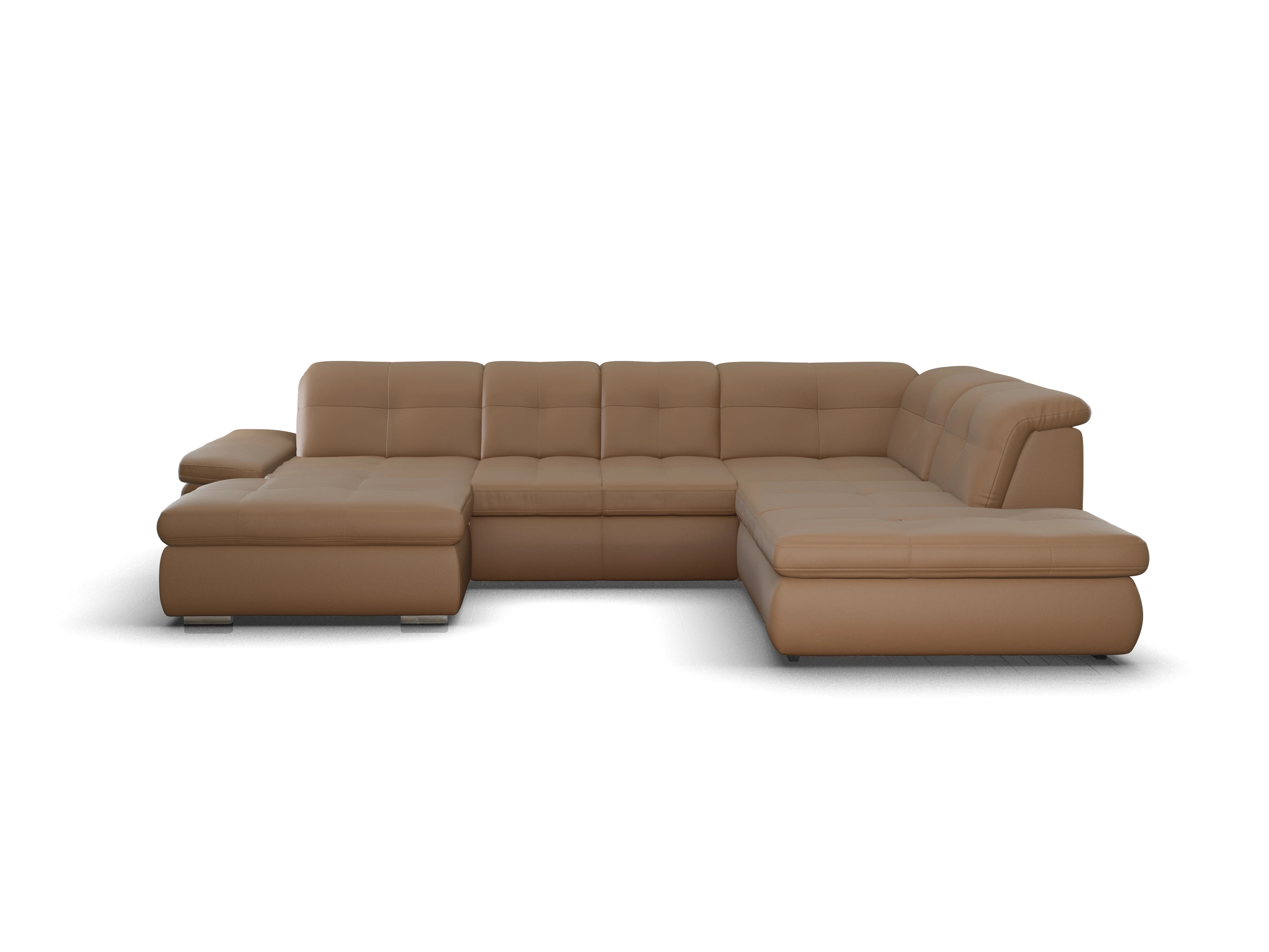 Sitz Concept smart 1001 Canape Small SE 1,5Aho L Ansicht des Produktes SC Smart 1001 Wohnlandschaft offen beidseitig in Stoff Braun