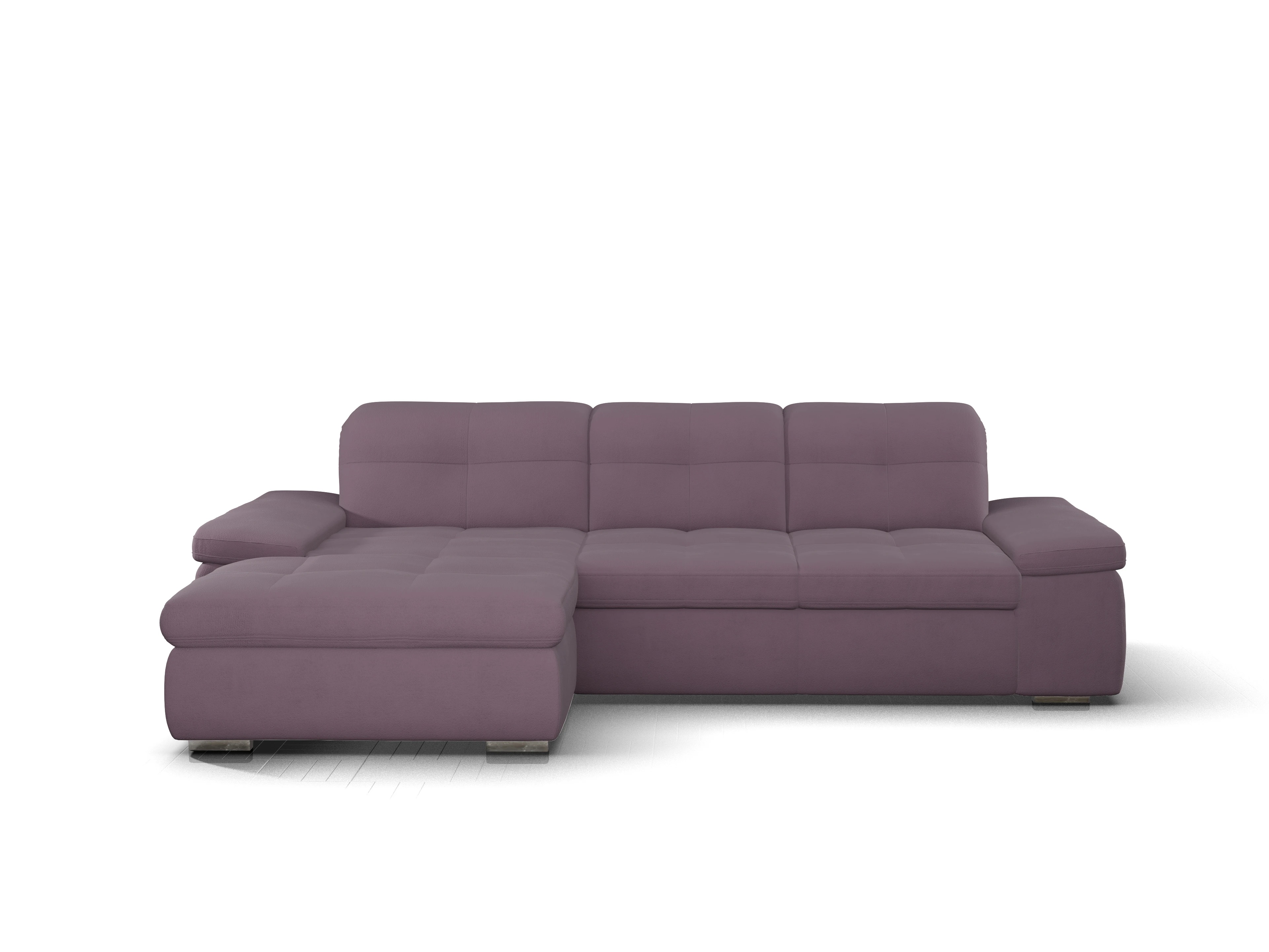 Ansicht des Produktes SC Smart 1001 Ecksofa links Abschluss offen in Stoff Rot