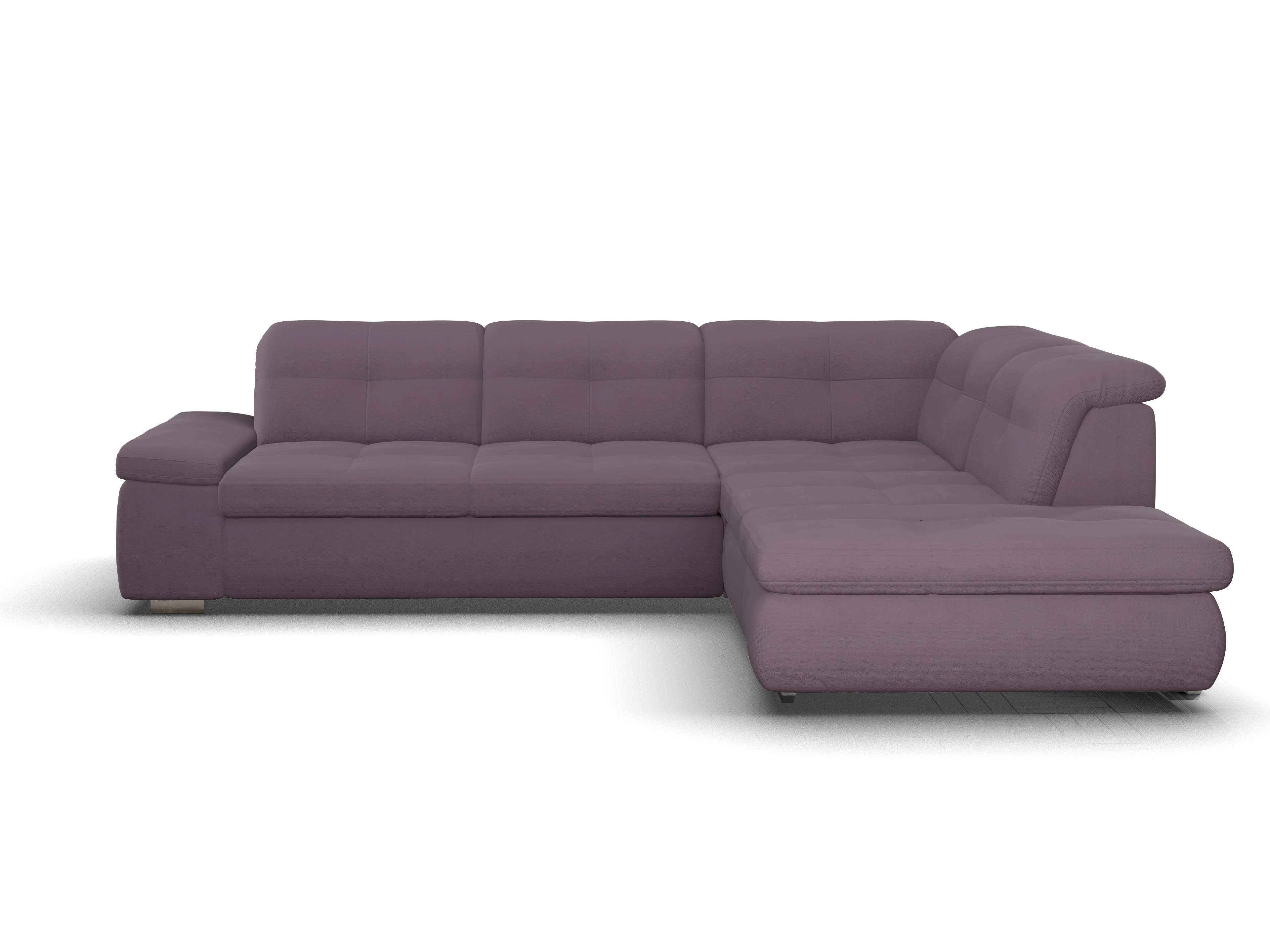 Ansicht des Produktes SC Smart 1001 Ecksofa rechts Abschluss offen in Stoff Rot