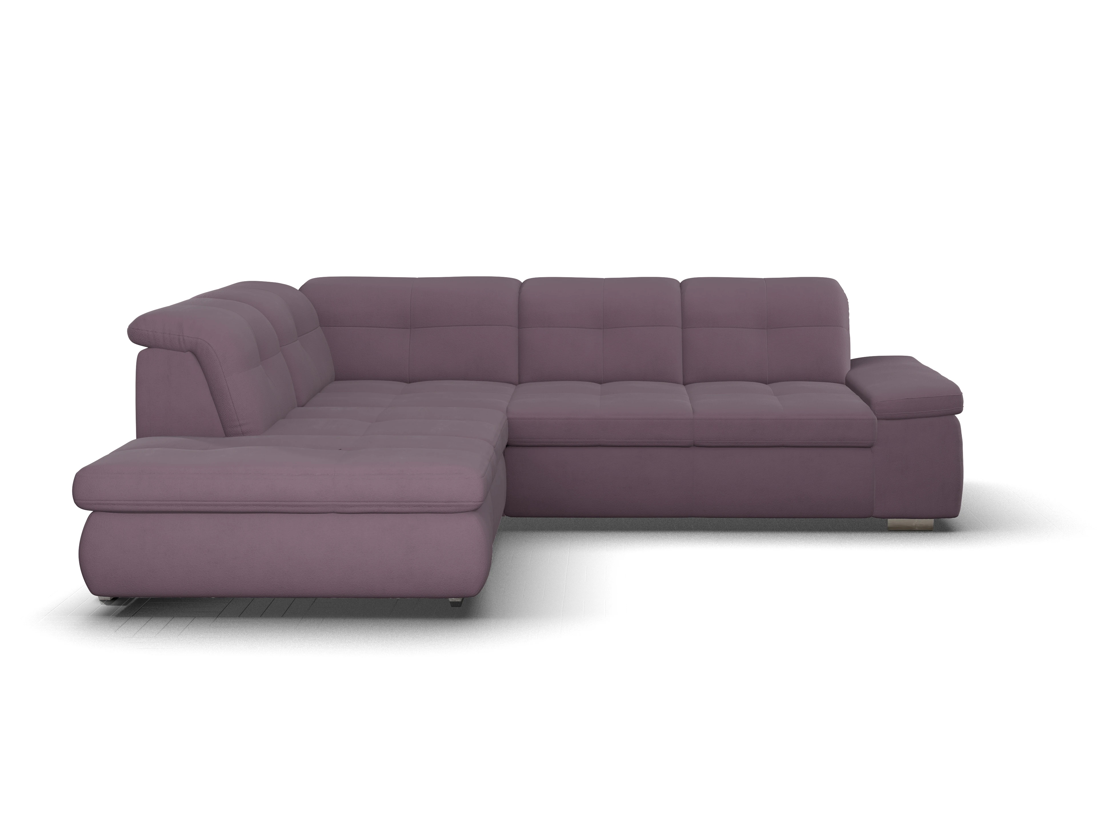 Ansicht des Produktes SC Smart 1001 Ecksofa links Abschluss offen in Stoff Rot