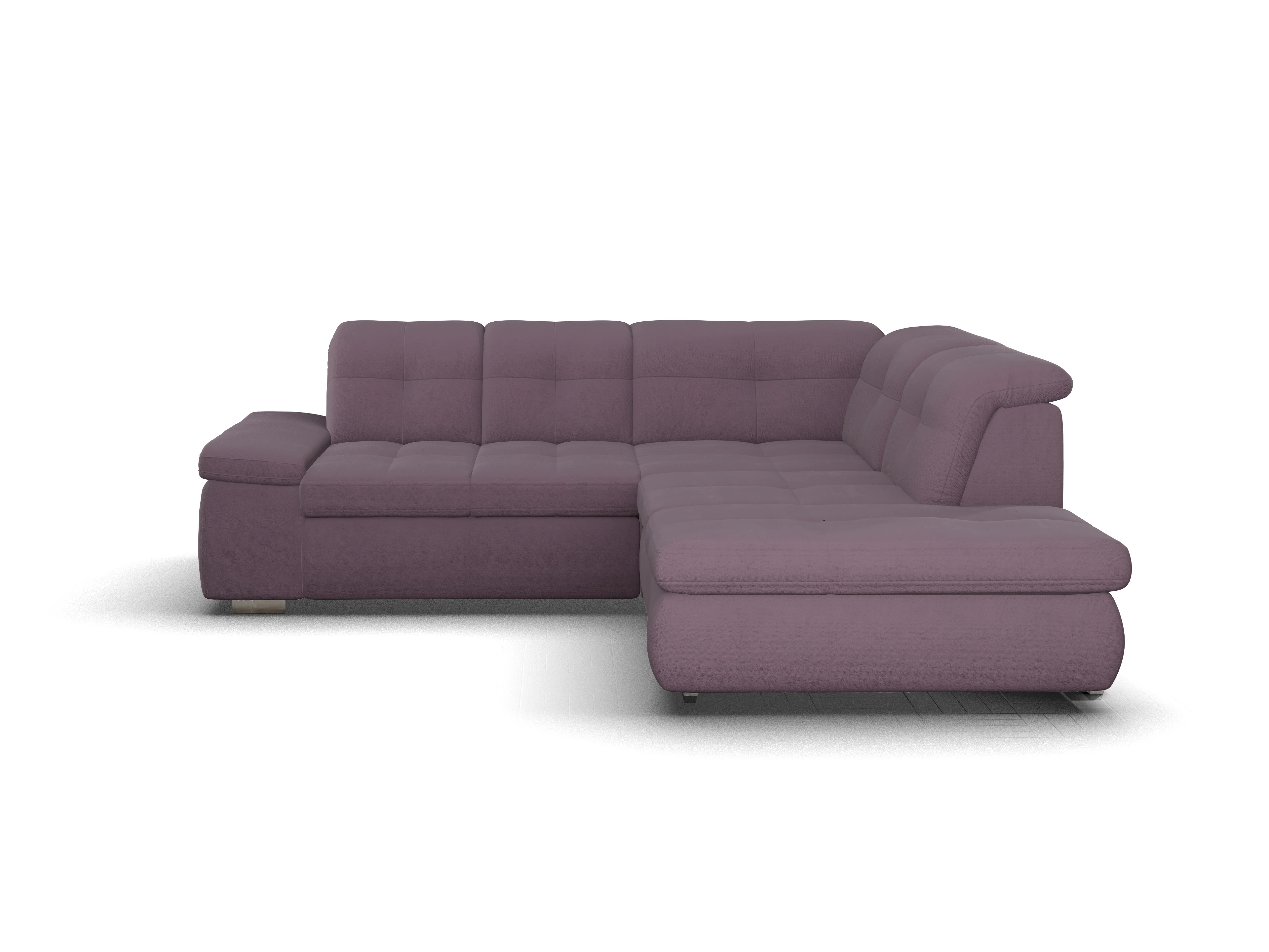 Ansicht des Produktes SC Smart 1001 Ecksofa rechts Abschluss offen in Stoff Rot