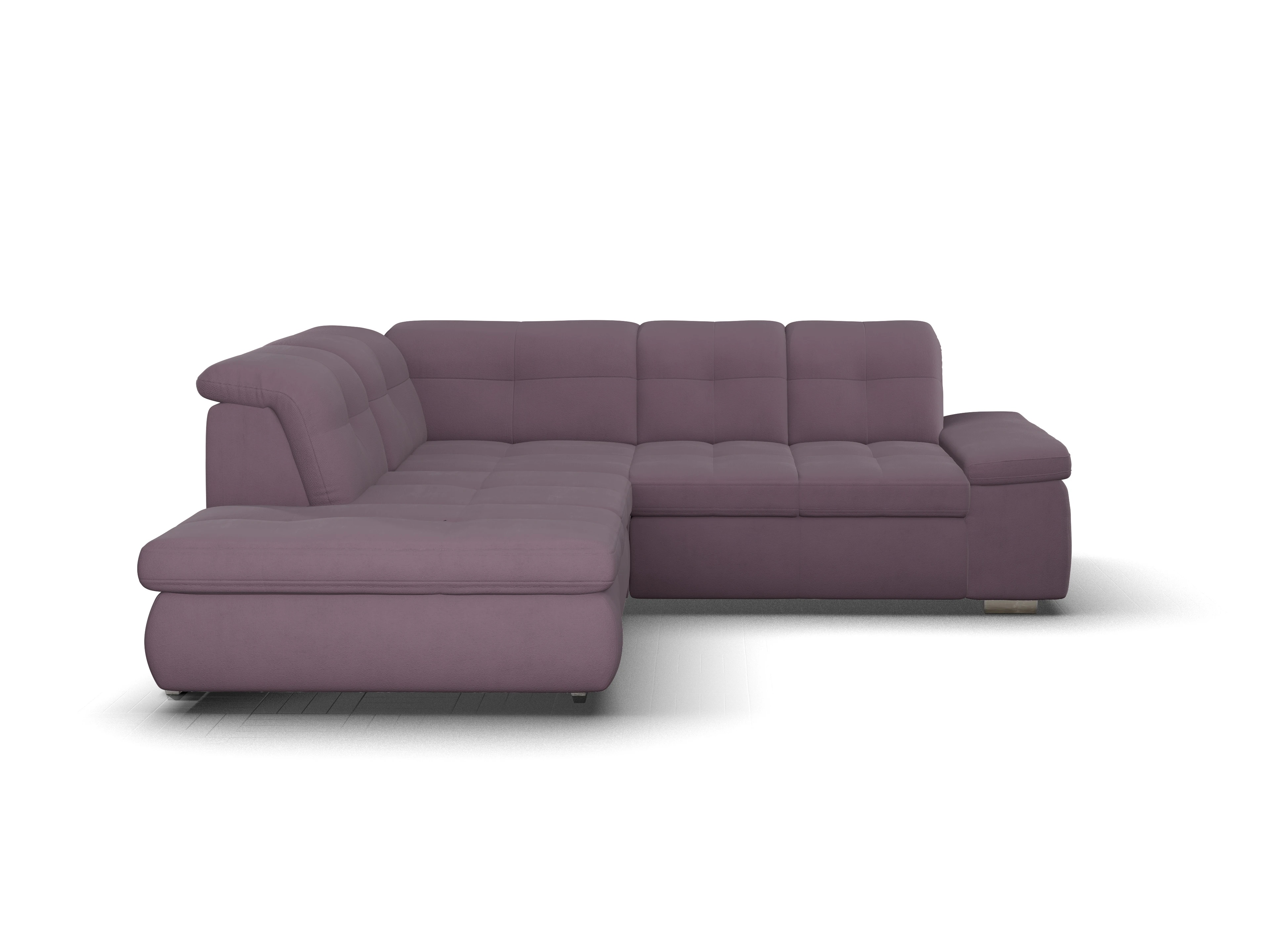 Ansicht des Produktes SC Smart 1001 Ecksofa links Abschluss offen in Stoff Rot
