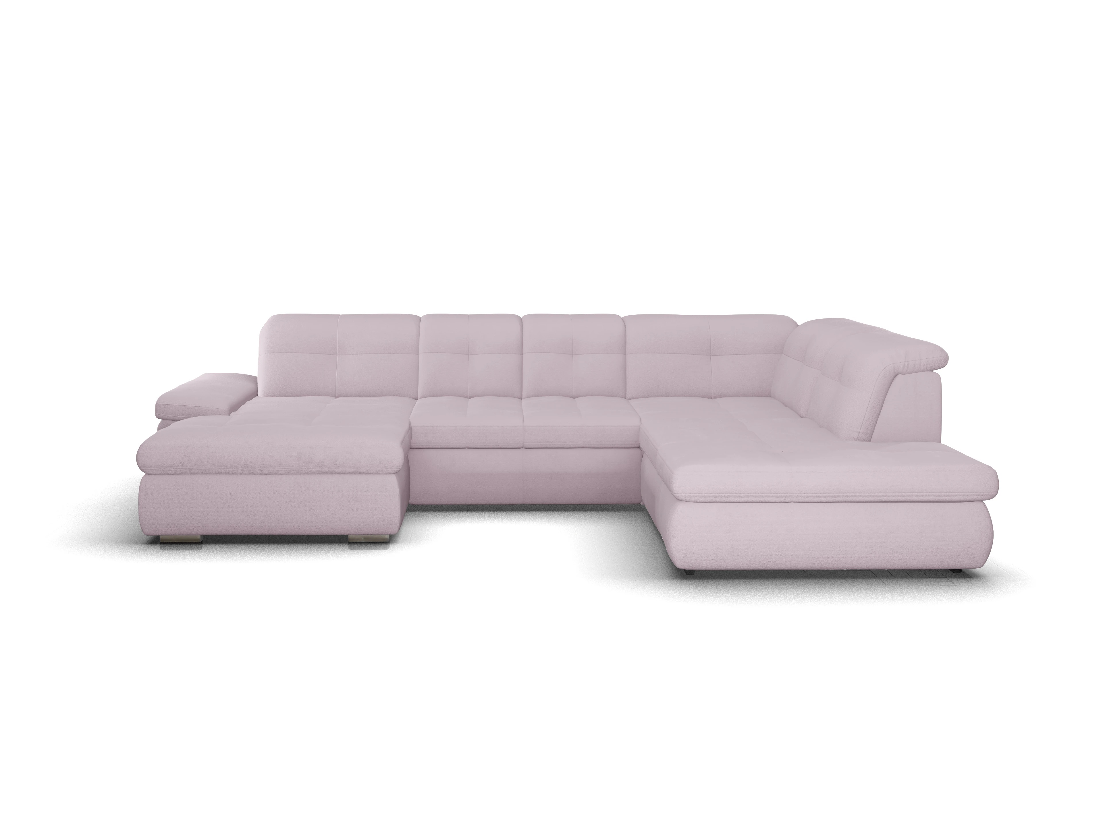 Sitz Concept smart 1001 Canape Small SE 1,5Aho L Ansicht des Produktes SC Smart 1001 Wohnlandschaft offen beidseitig in Stoff Rosa