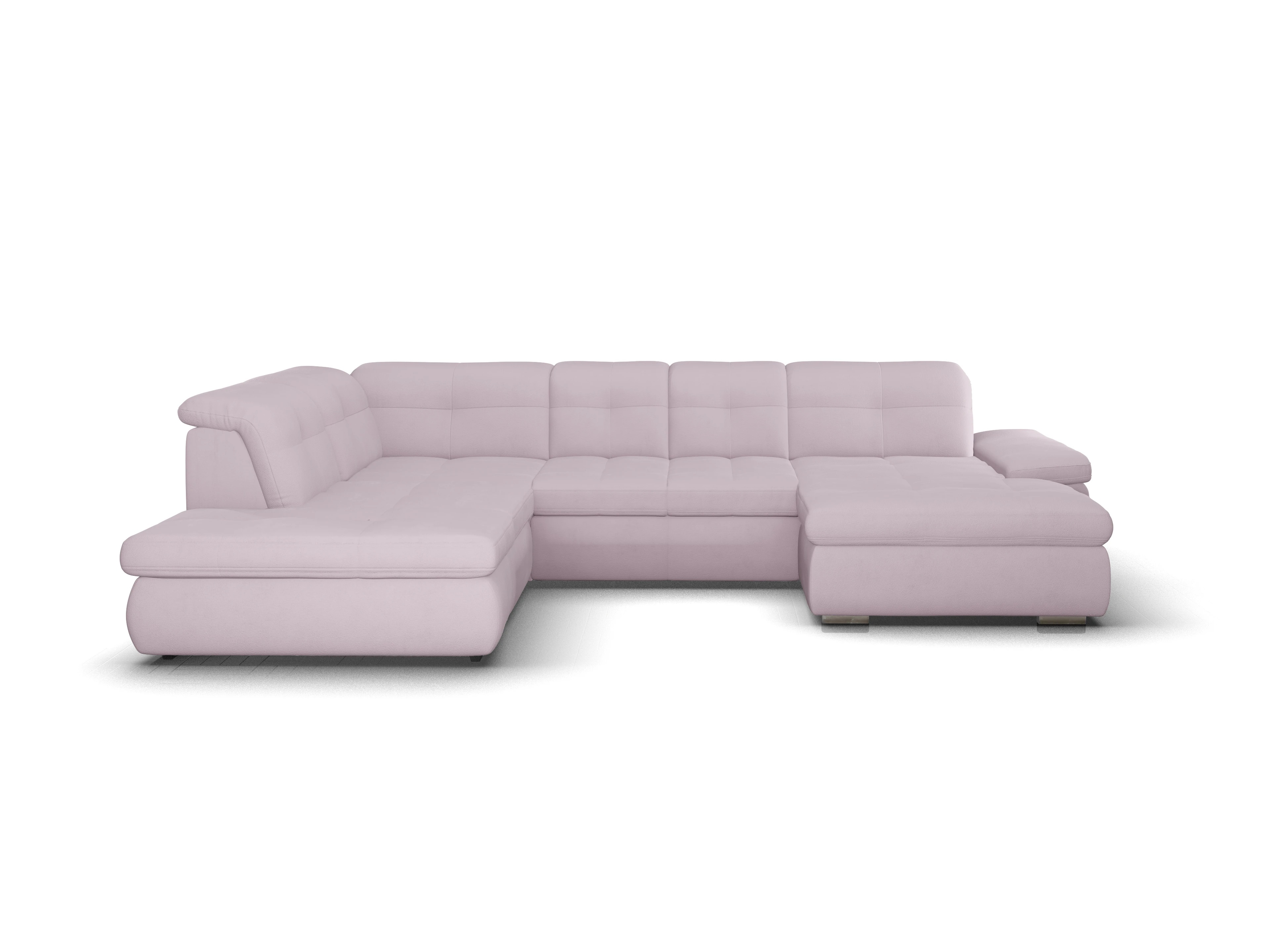 Sitz Concept smart 1001 Canapé Small SE 1,5Aho R Ansicht des Produktes SC Smart 1001 Wohnlandschaft offen beidseitig in Stoff Rosa