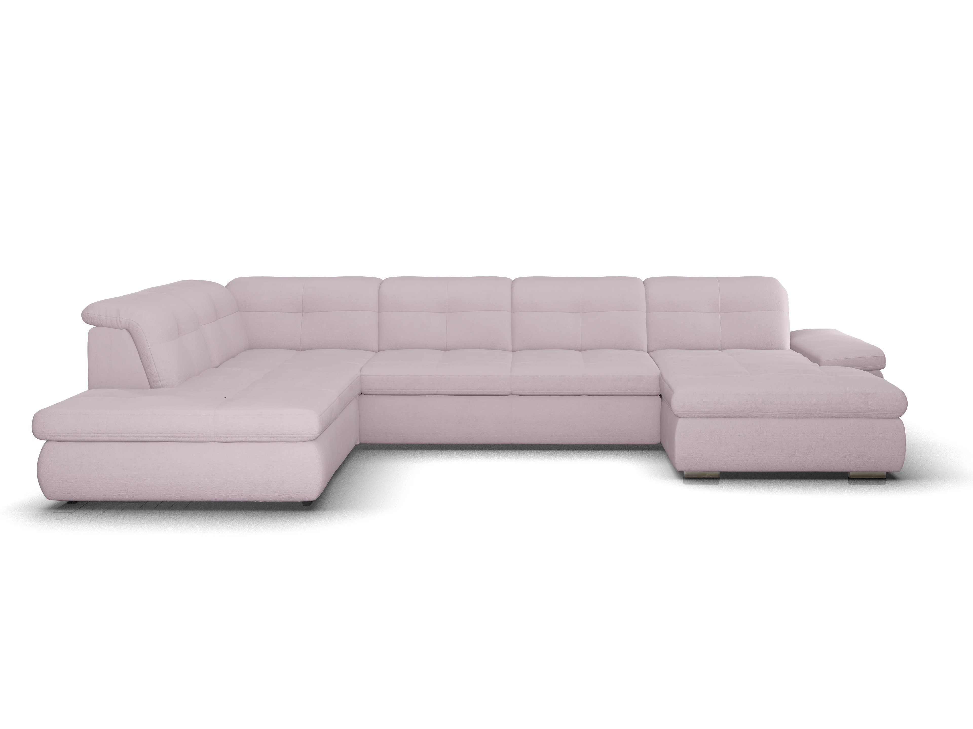 Sitz Concept smart 1001 Canapé Large SE 1,5Aho R Ansicht des Produktes SC Smart 1001 Wohnlandschaft offen beidseitig in Stoff Rosa