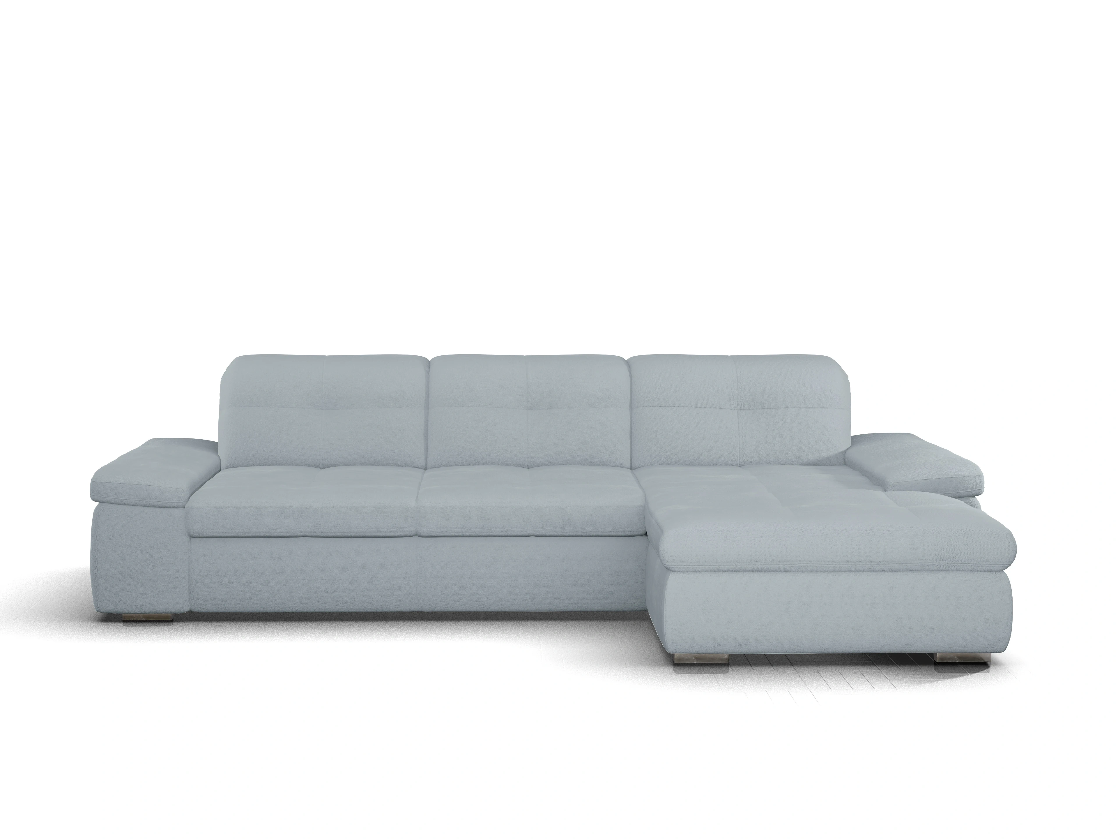 Ansicht des Produktes SC Smart 1001 Ecksofa rechts Abschluss offen in Stoff Blau