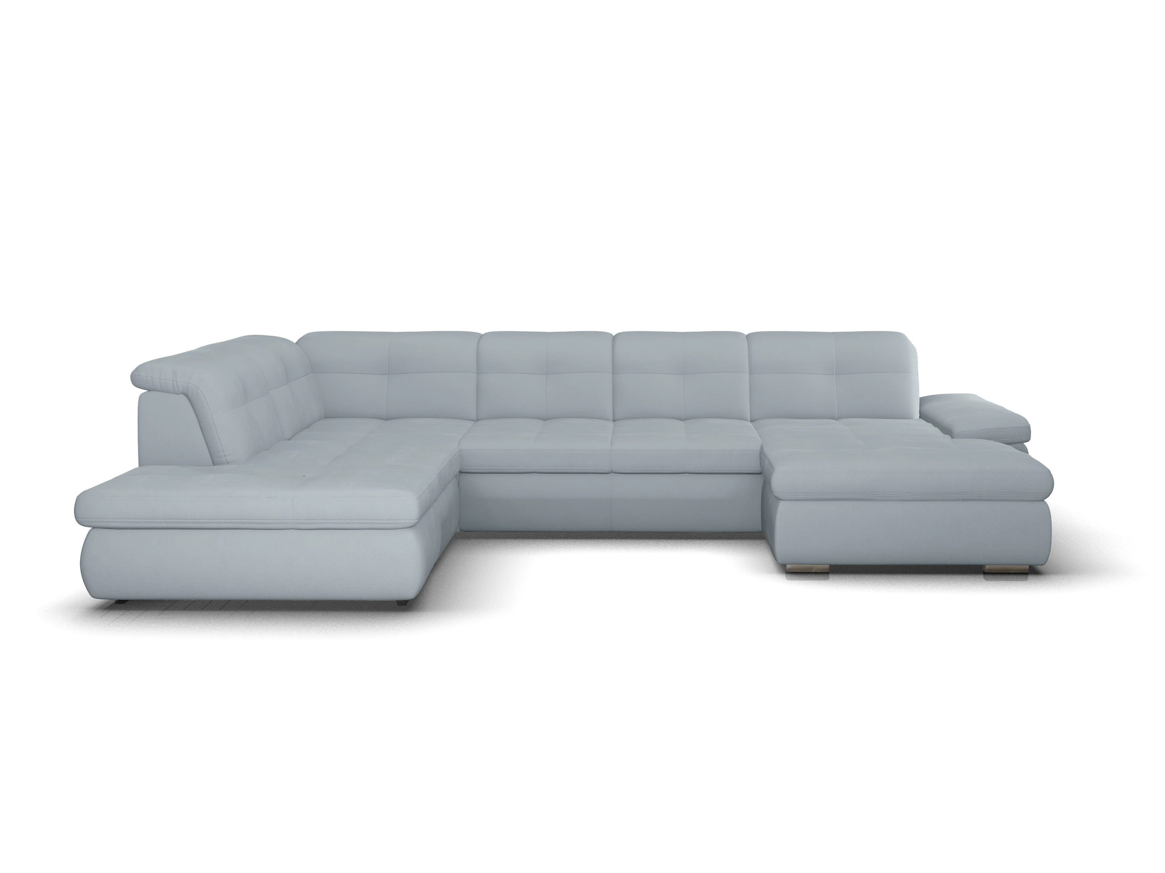 Ansicht des Produktes SC Smart 1001 Wohnlandschaft offen beidseitig in Stoff Blau