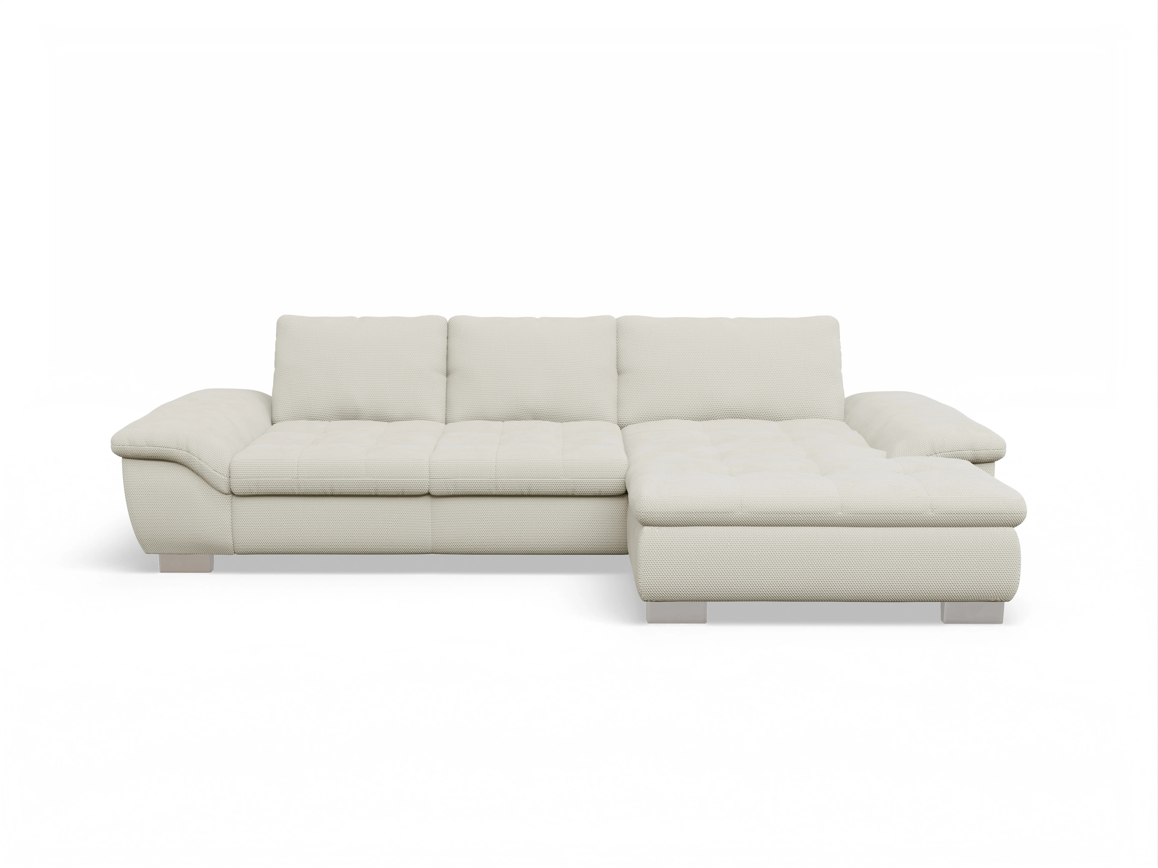 Ansicht des Produktes SC Smart 1007 Ecksofa rechts Abschluss offen in Stoff Beige