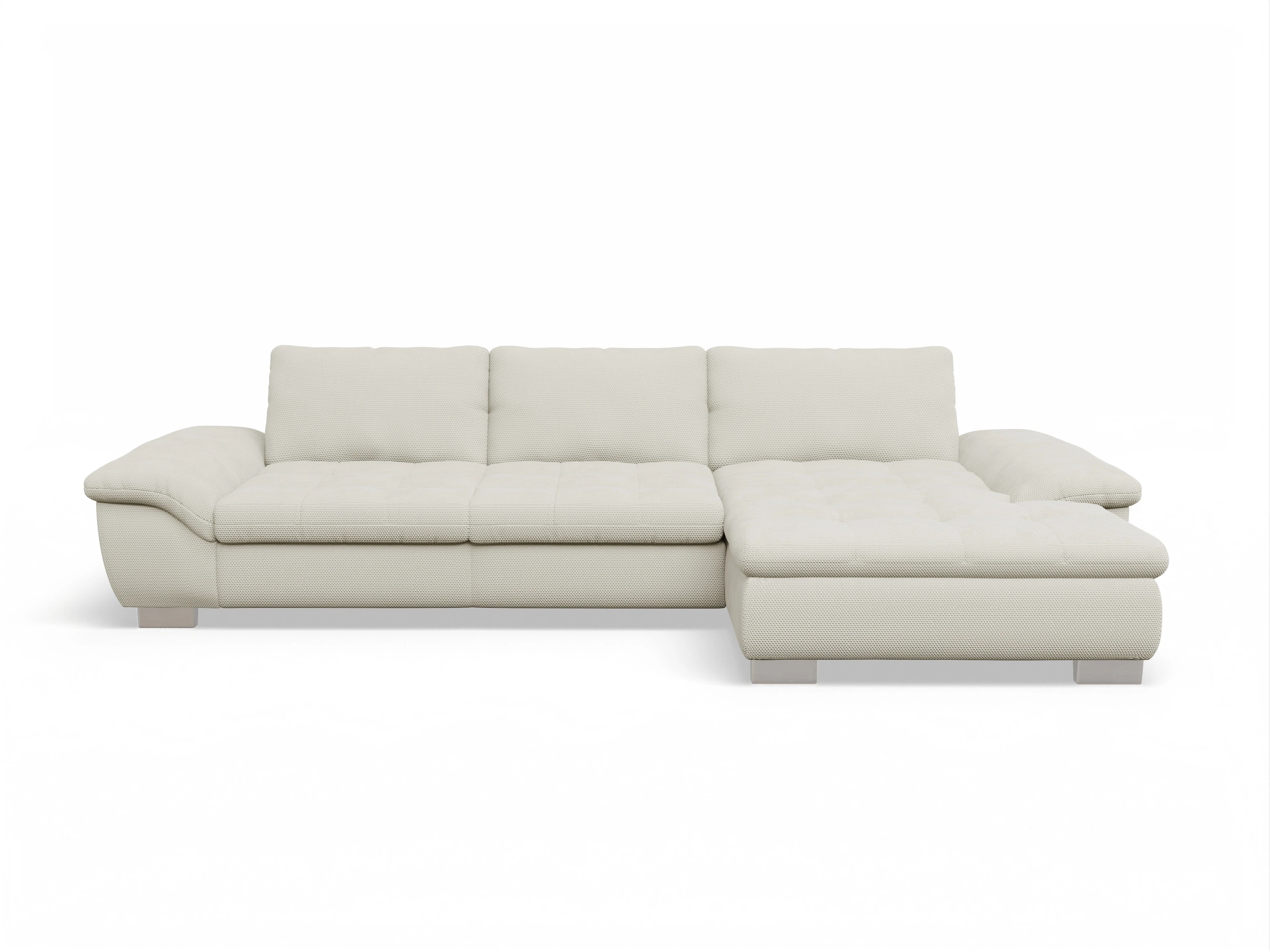 Ansicht des Produktes SC Smart 1007 Ecksofa rechts Abschluss offen in Stoff Beige