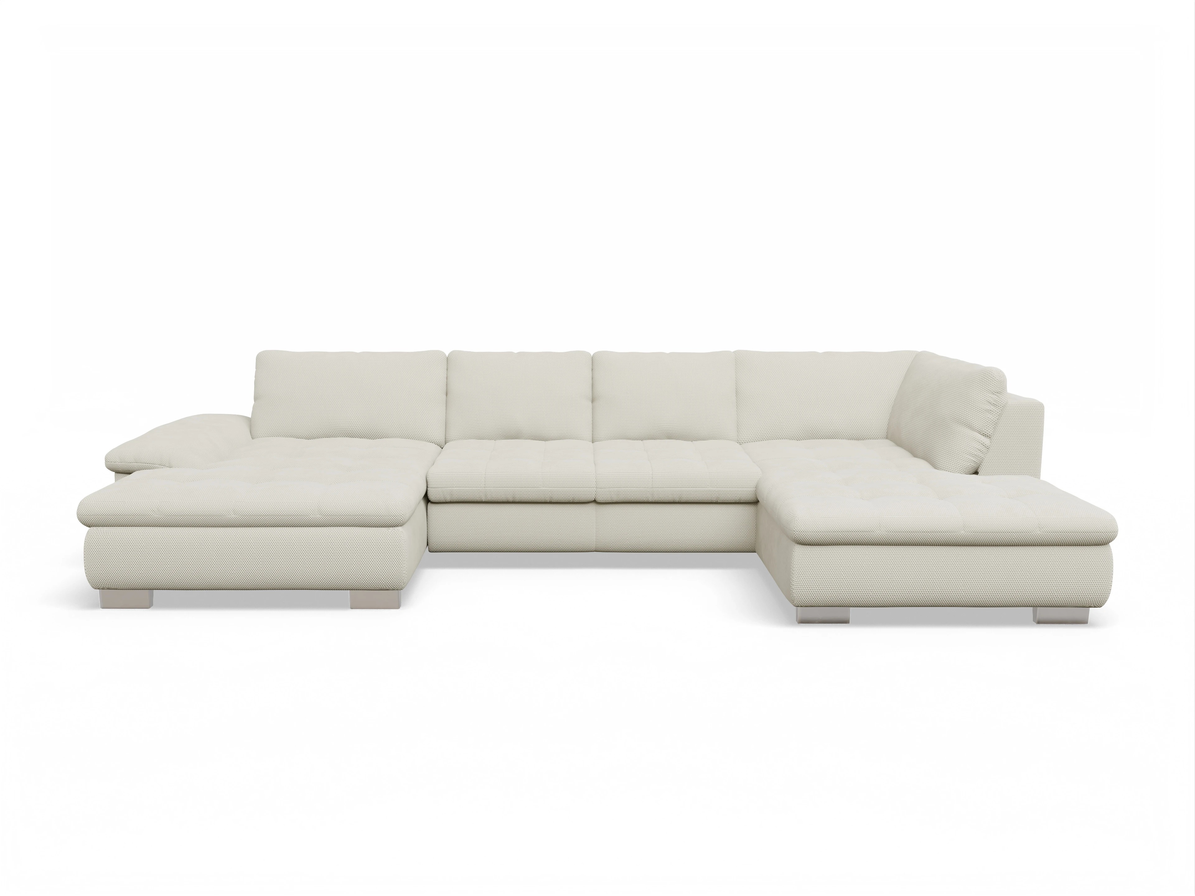 Ansicht des Produktes SC Smart 1007 Wohnlandschaft offen beidseitig in Stoff Beige