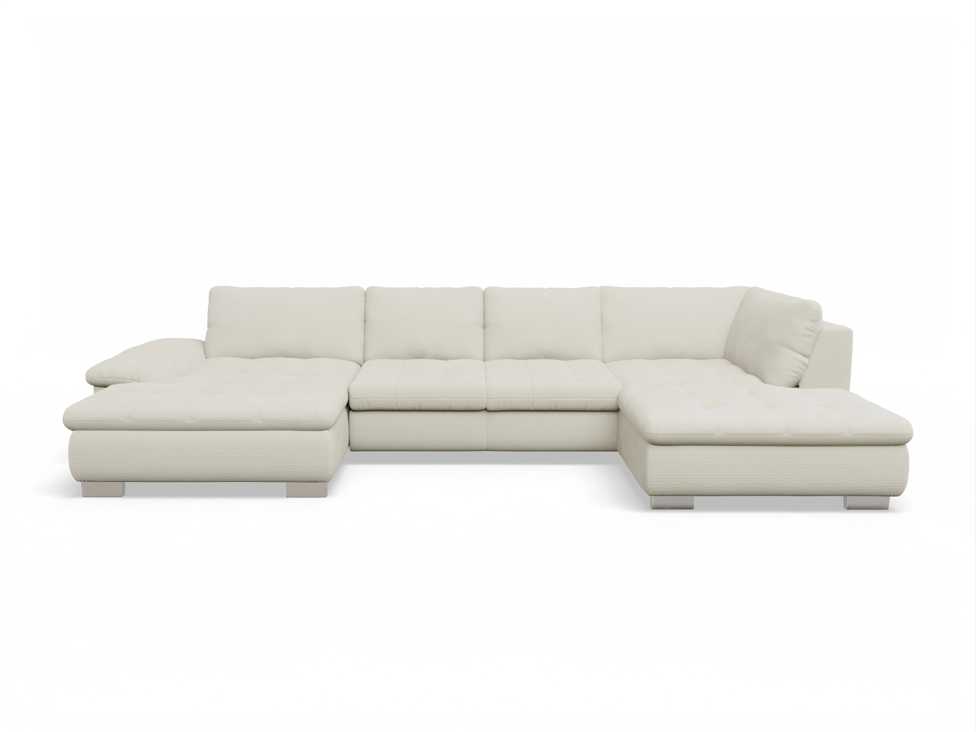 Ansicht des Produktes SC Smart 1007 Wohnlandschaft offen beidseitig in Stoff Beige