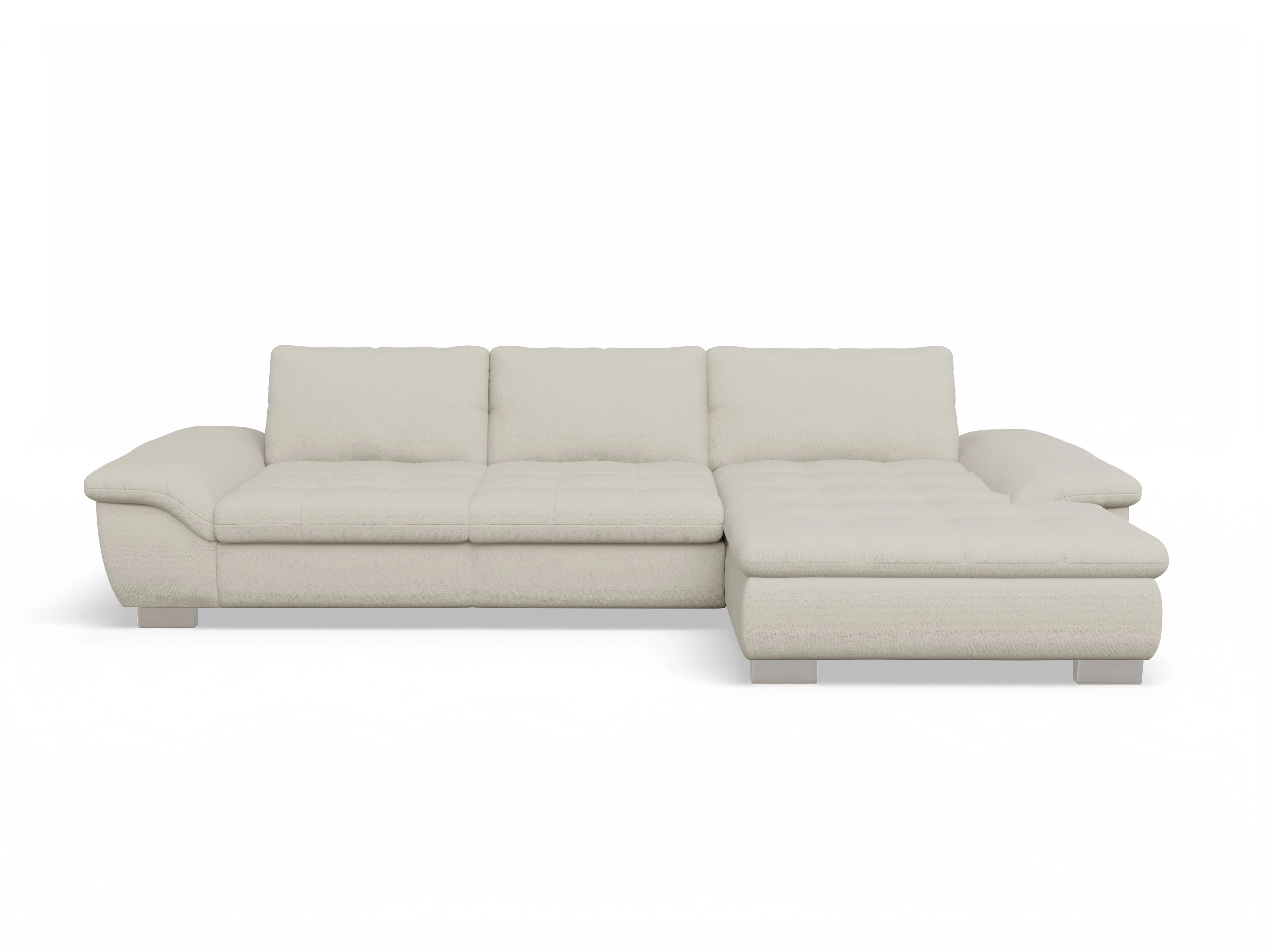 Ansicht des Produktes SC Smart 1007 Ecksofa rechts Abschluss offen in Stoff Beige