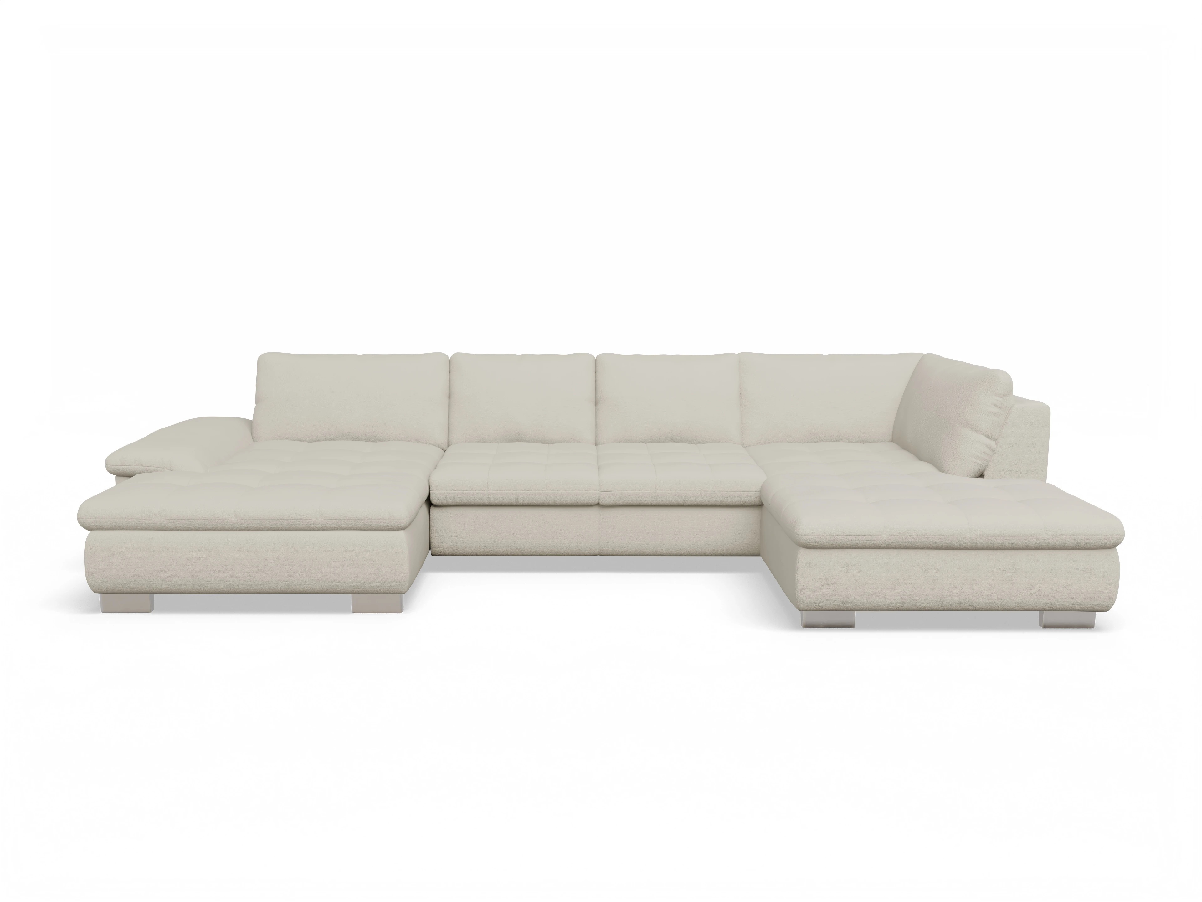 Ansicht des Produktes SC Smart 1007 Wohnlandschaft offen beidseitig in Stoff Beige