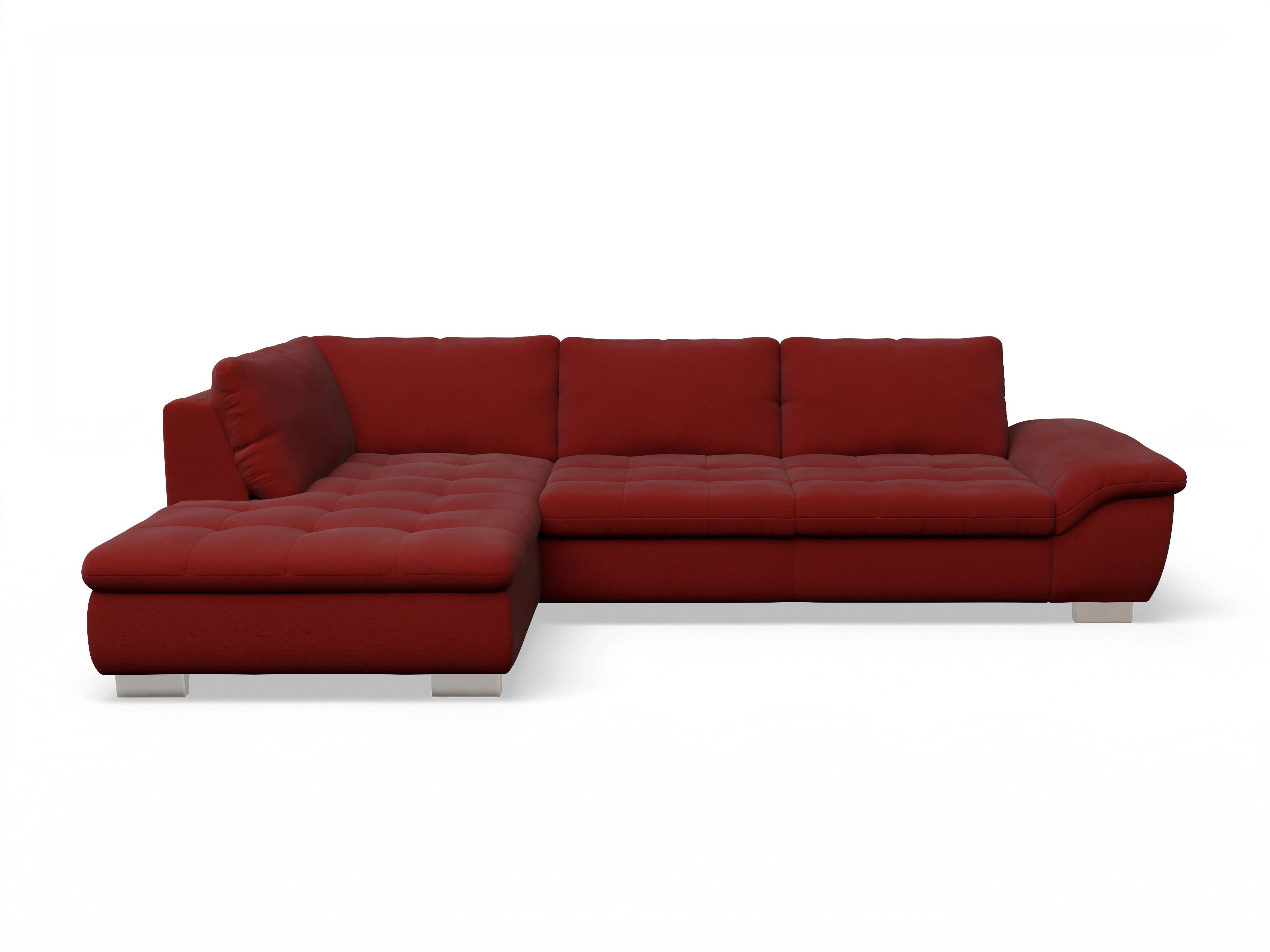 Sitz Concept smart 1007 Kombielement Large L Ansicht des Produktes SC Smart 1007 Ecksofa links Abschluss offen in Stoff Rot