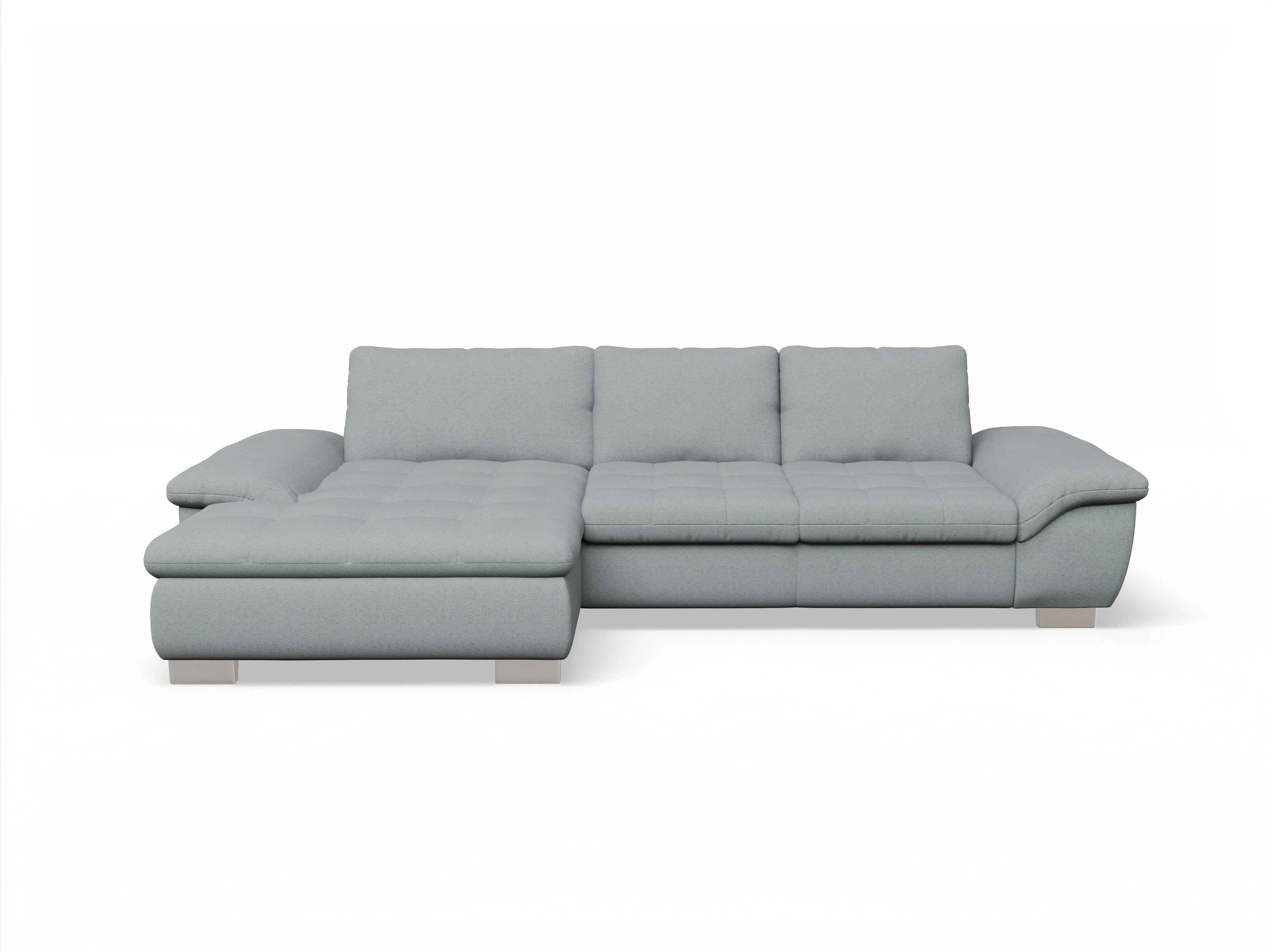 Ansicht des Produktes SC Smart 1007 Ecksofa links Abschluss offen in Stoff Blau
