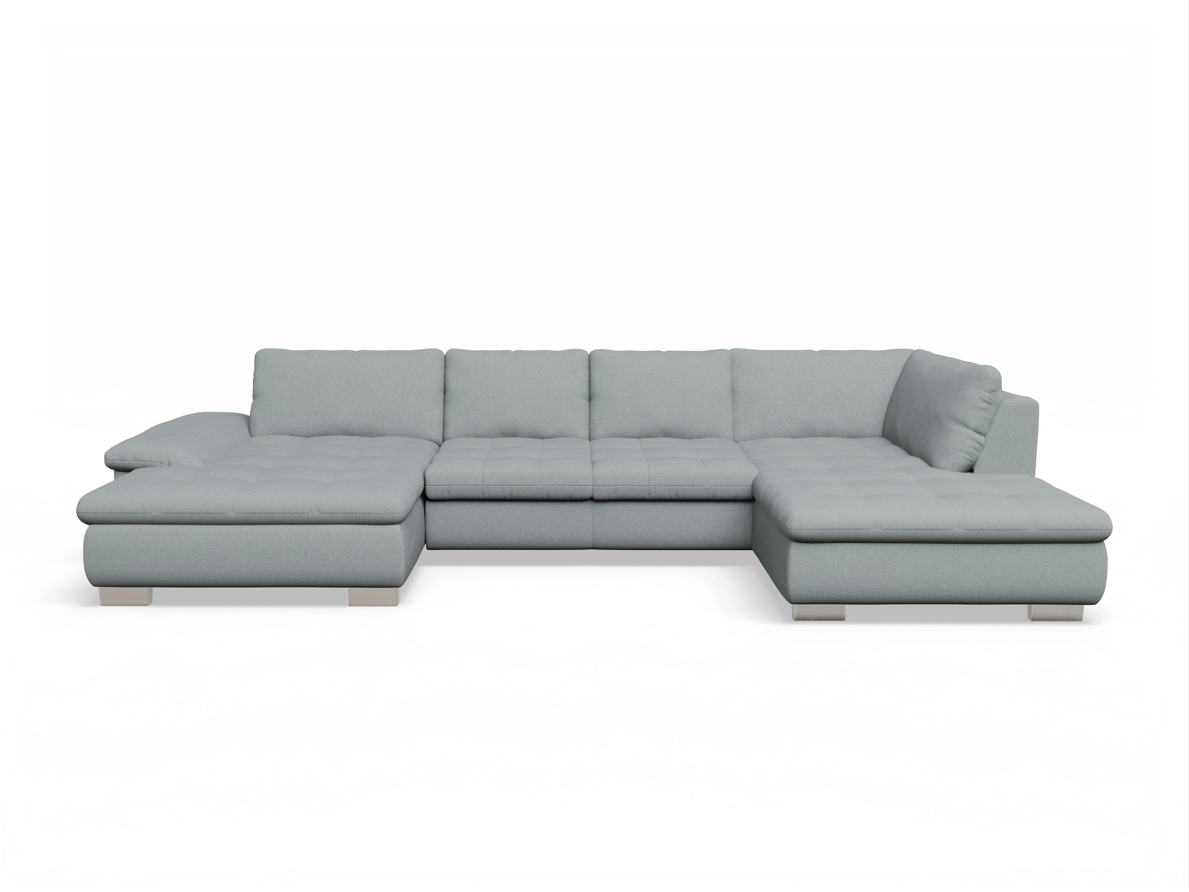 Ansicht des Produktes SC Smart 1007 Wohnlandschaft offen beidseitig in Stoff Blau