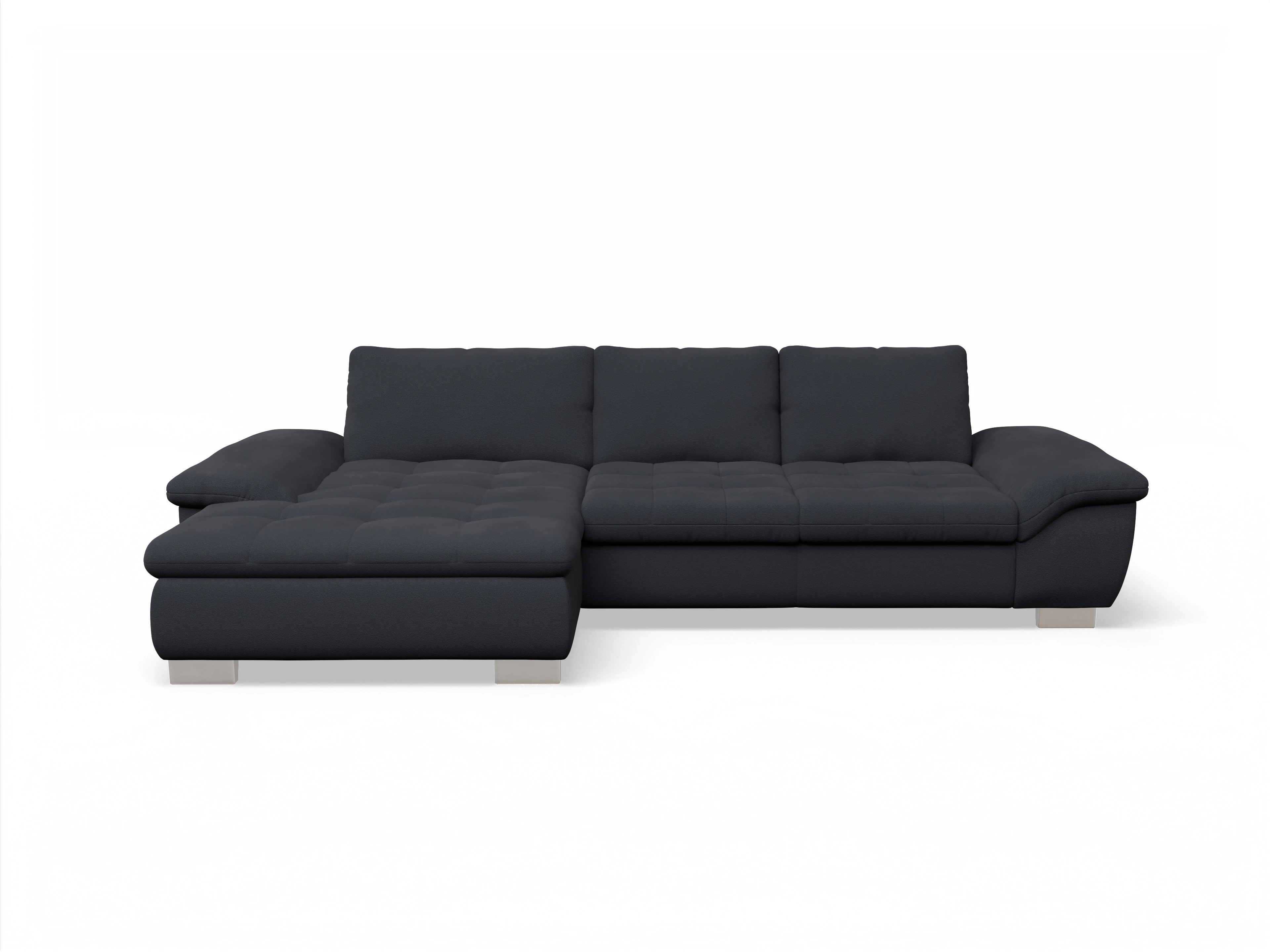 Ansicht des Produktes SC Smart 1007 Ecksofa links Abschluss offen in Stoff Blau