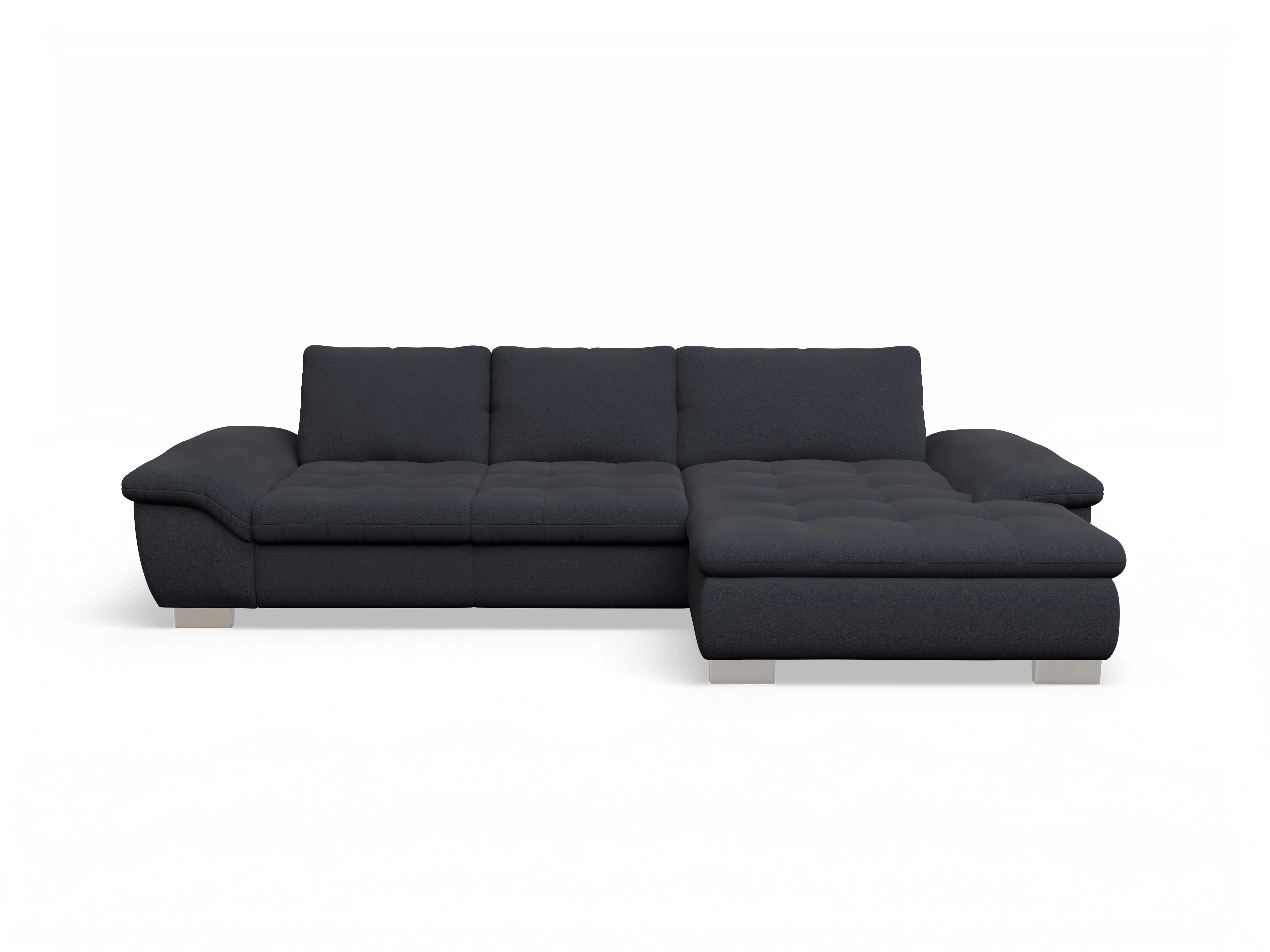 Ansicht des Produktes SC Smart 1007 Ecksofa rechts Abschluss offen in Stoff Blau