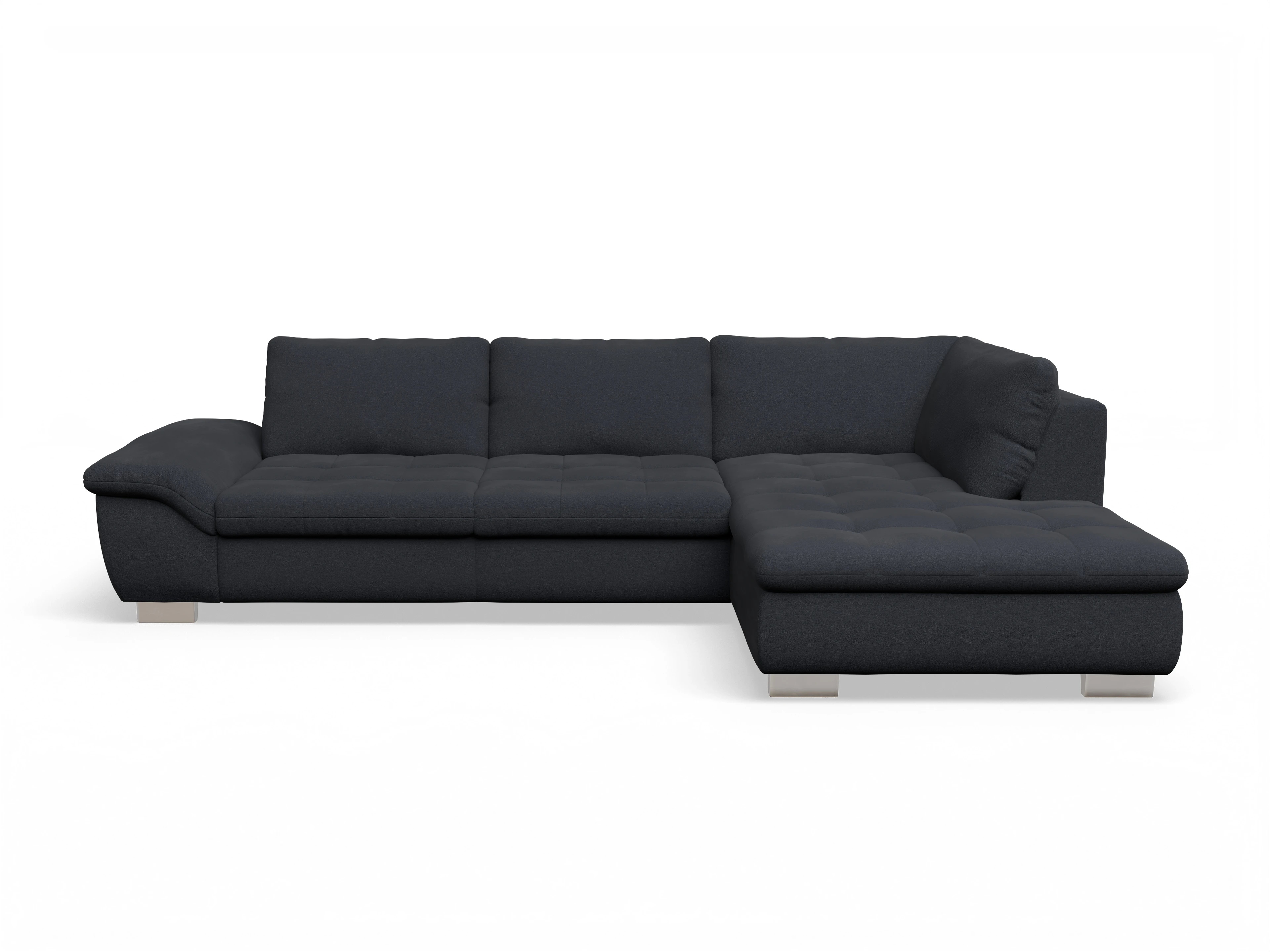 Ansicht des Produktes SC Smart 1007 Ecksofa rechts Abschluss offen in Stoff Blau