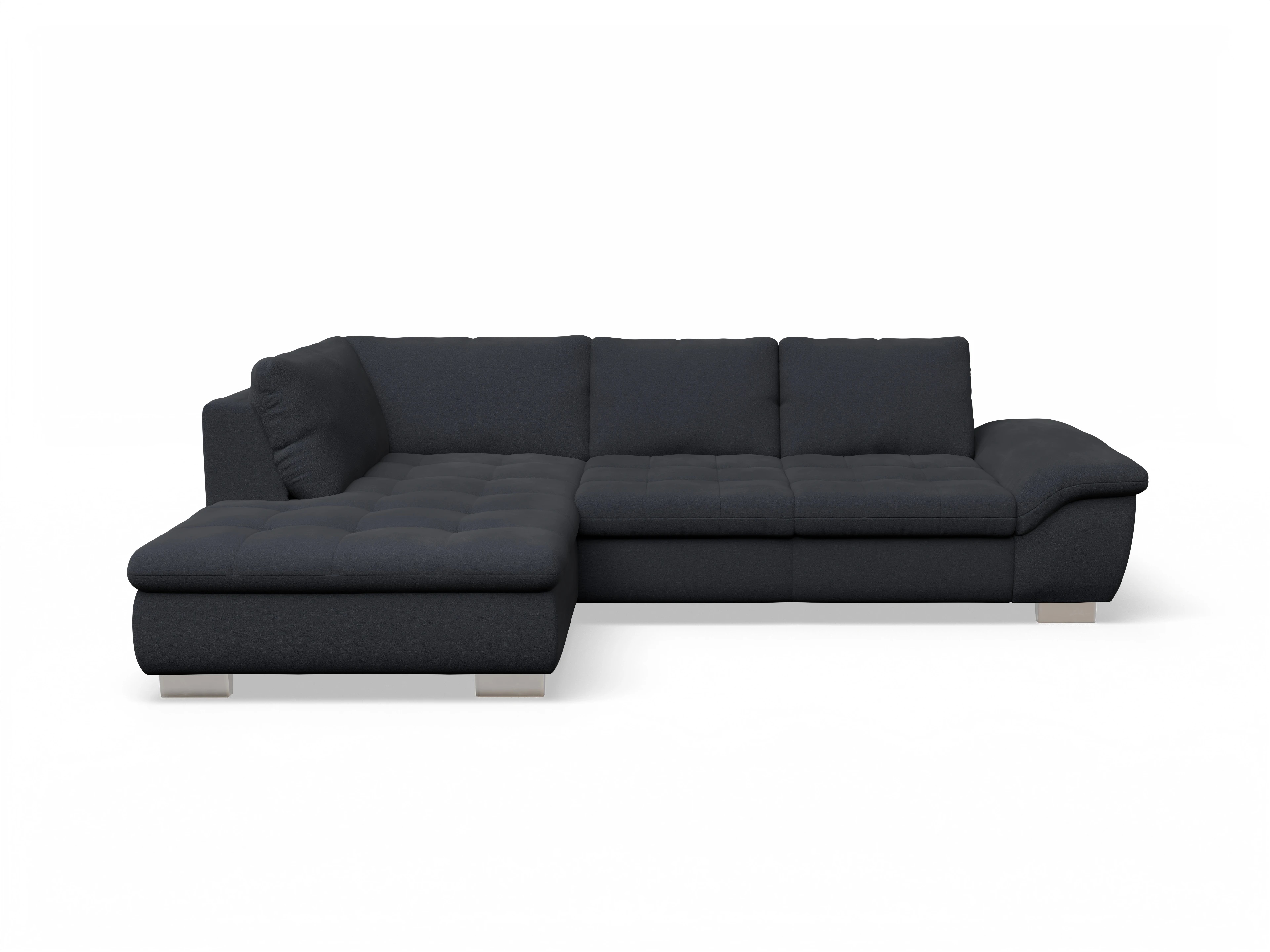 Ansicht des Produktes SC Smart 1007 Ecksofa links Abschluss offen in Stoff Blau