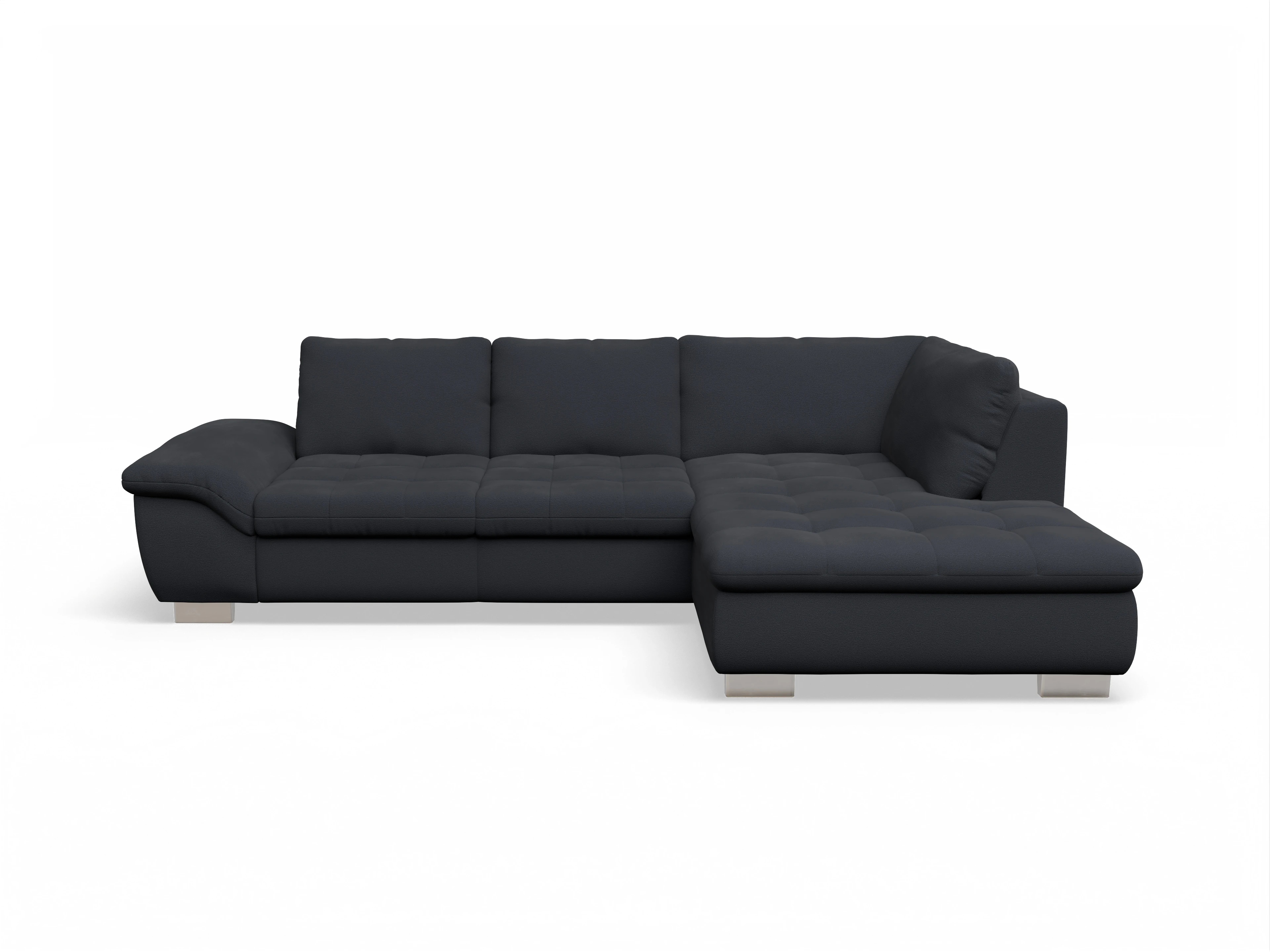 Ansicht des Produktes SC Smart 1007 Ecksofa rechts Abschluss offen in Stoff Blau