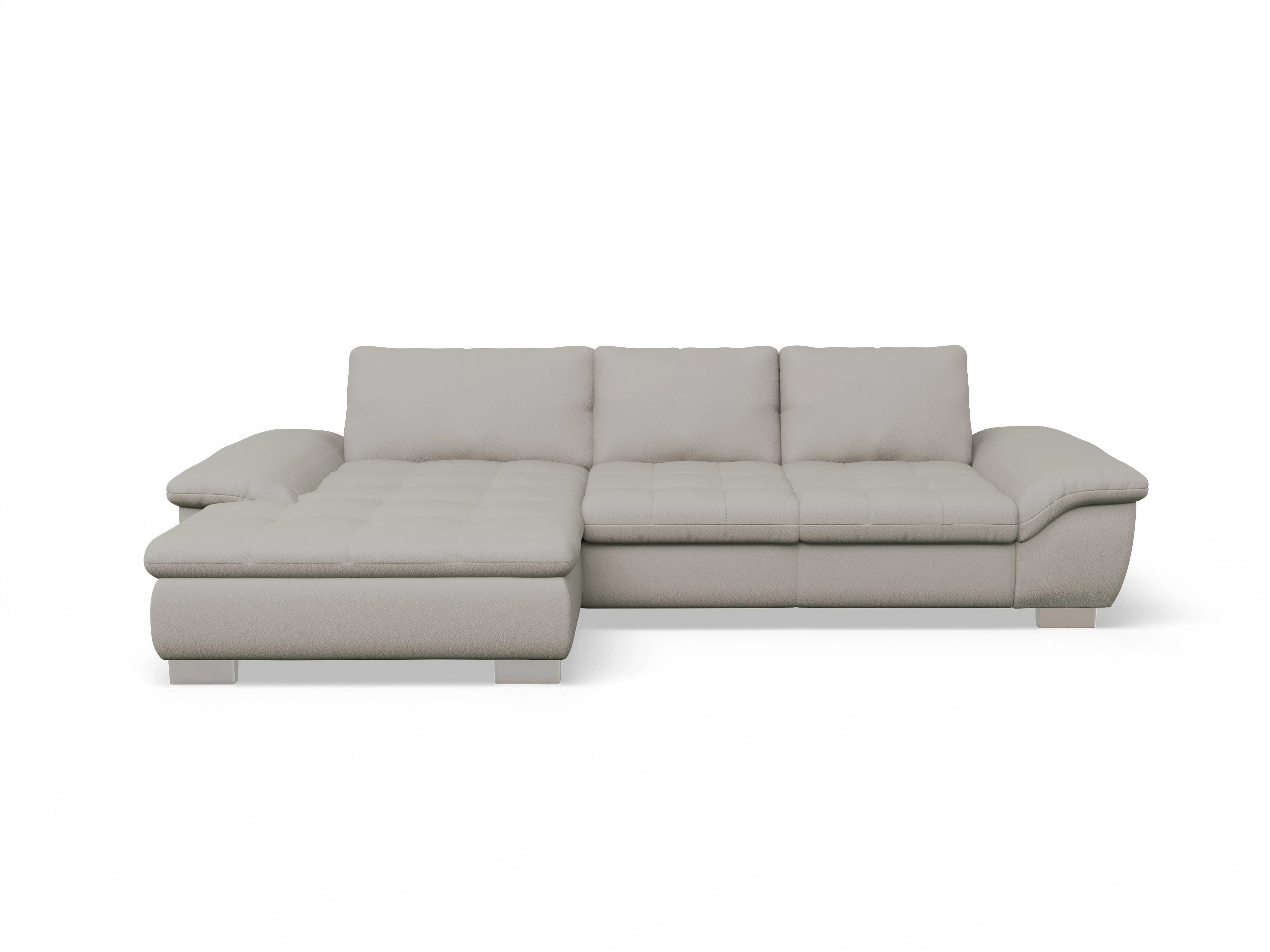 Ansicht des Produktes SC Smart 1007 Ecksofa links Abschluss offen in Stoff Beige