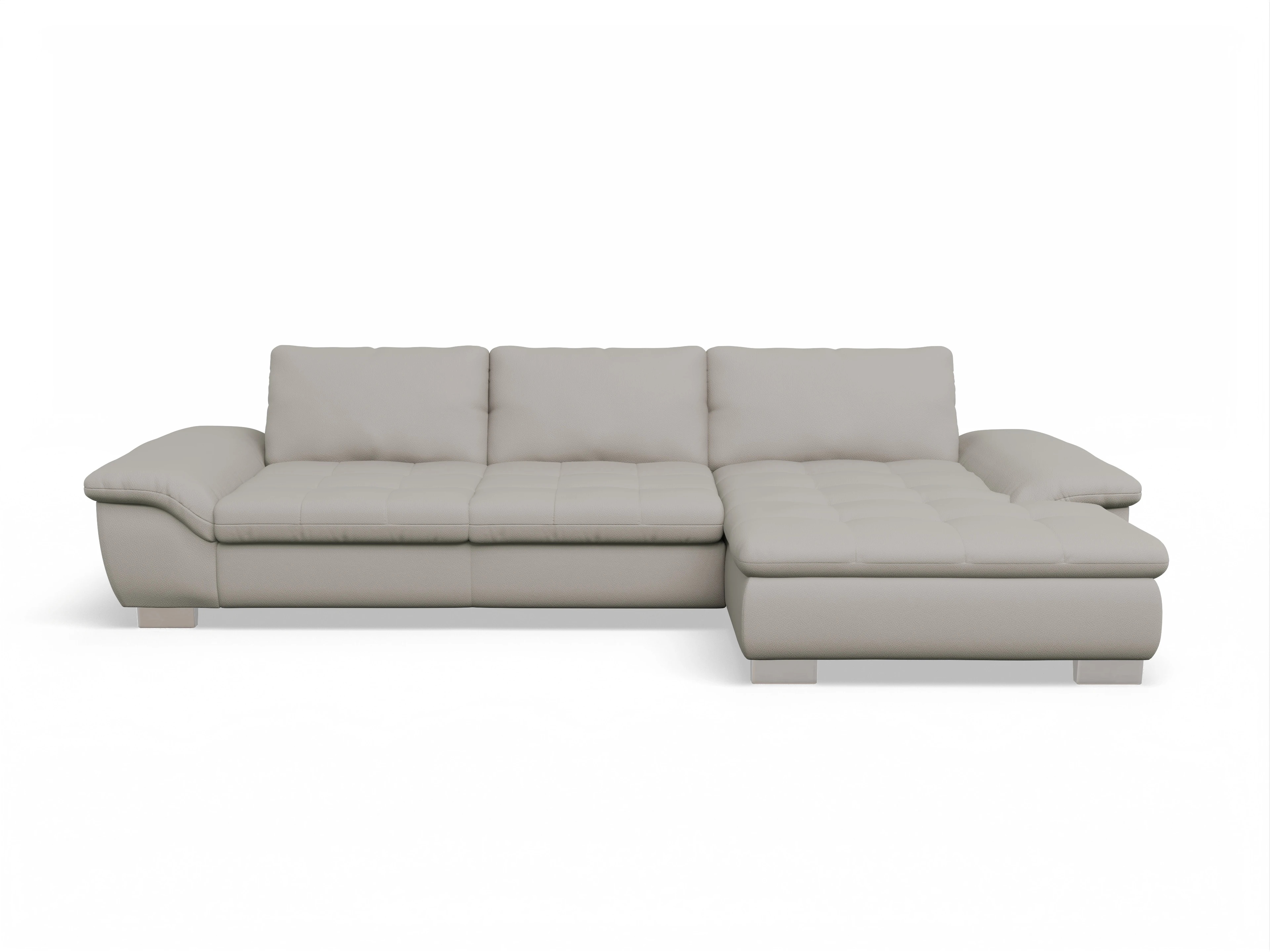 Ansicht des Produktes SC Smart 1007 Ecksofa rechts Abschluss offen in Stoff Beige
