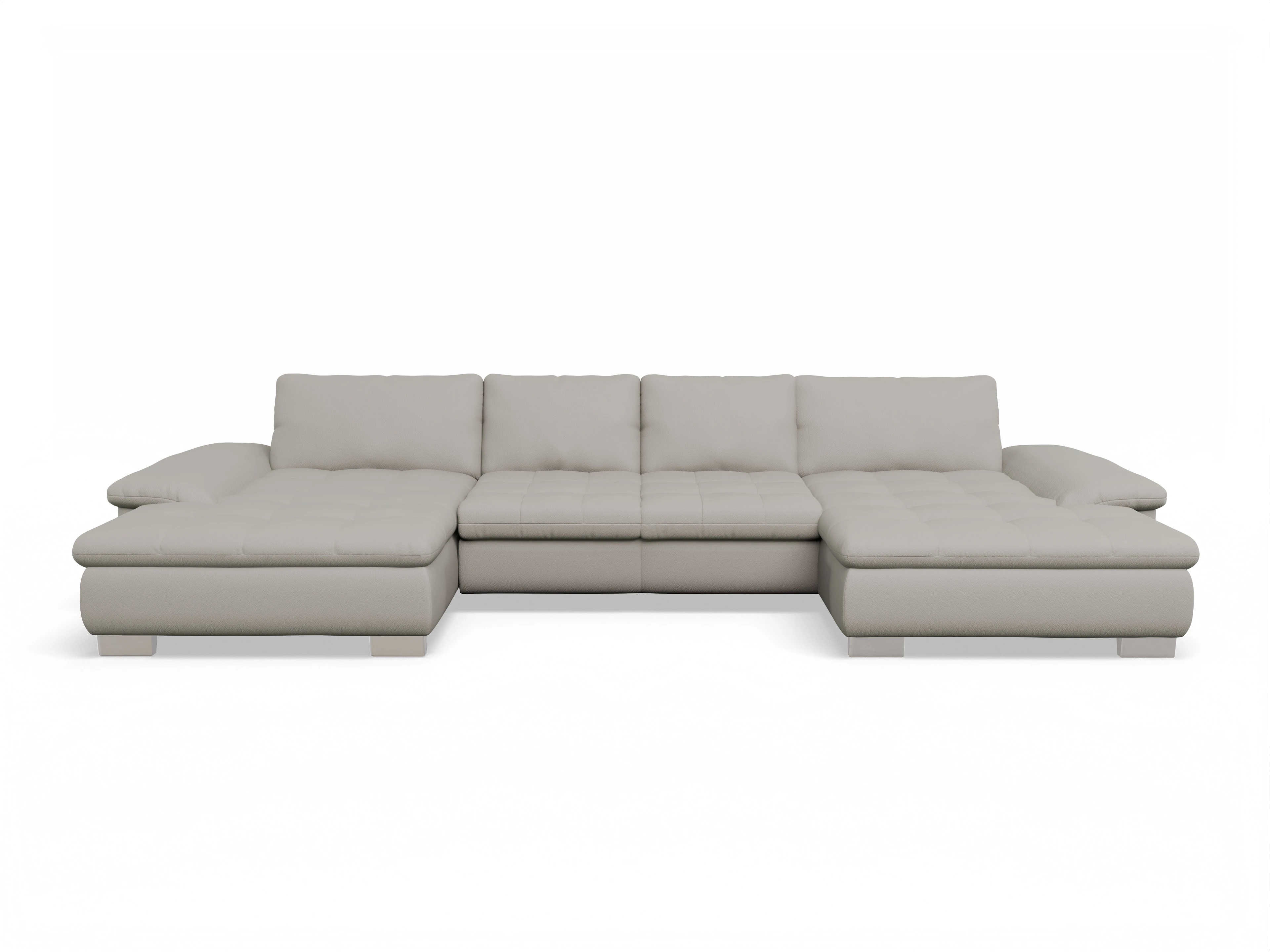 Ansicht des Produktes SC Smart 1007 Wohnlandschaft offen beidseitig in Stoff Beige