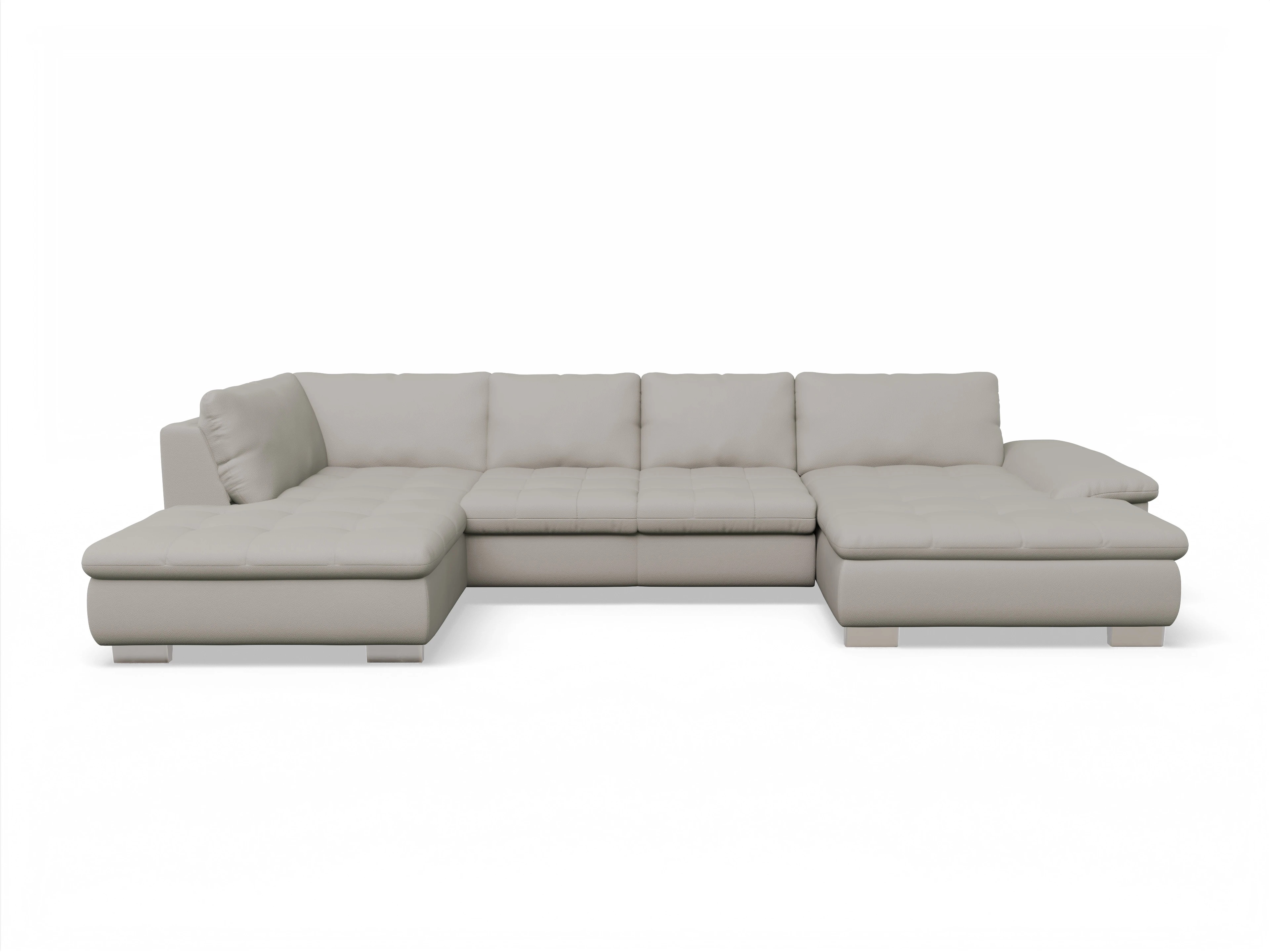 Ansicht des Produktes SC Smart 1007 Wohnlandschaft offen beidseitig in Stoff Beige