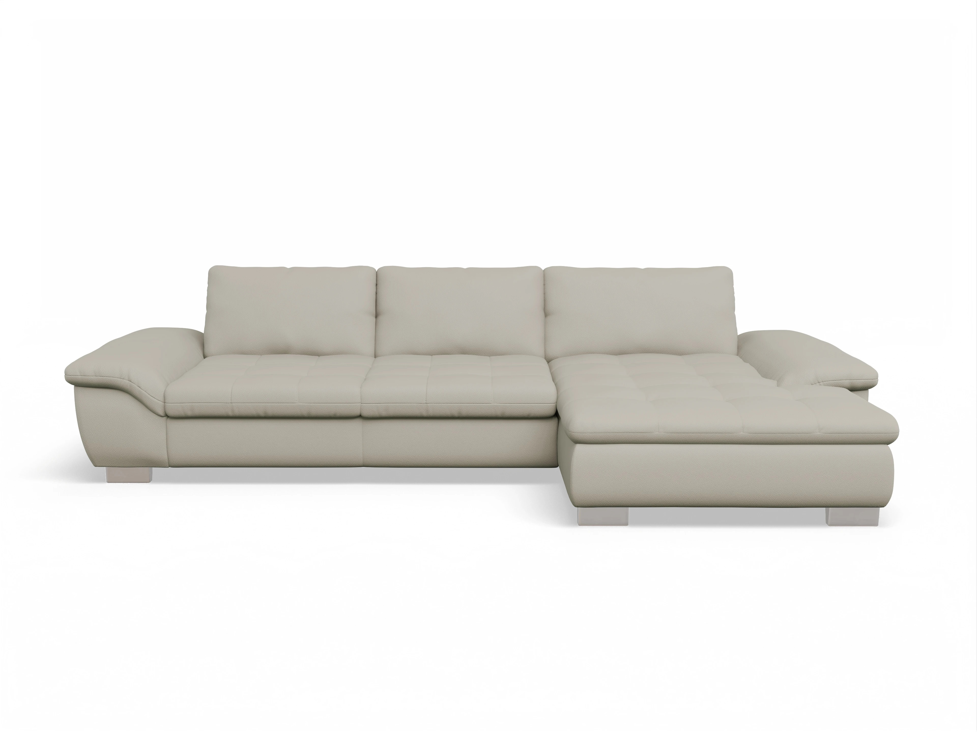 Ansicht des Produktes SC Smart 1007 Ecksofa rechts Abschluss offen in Stoff Beige