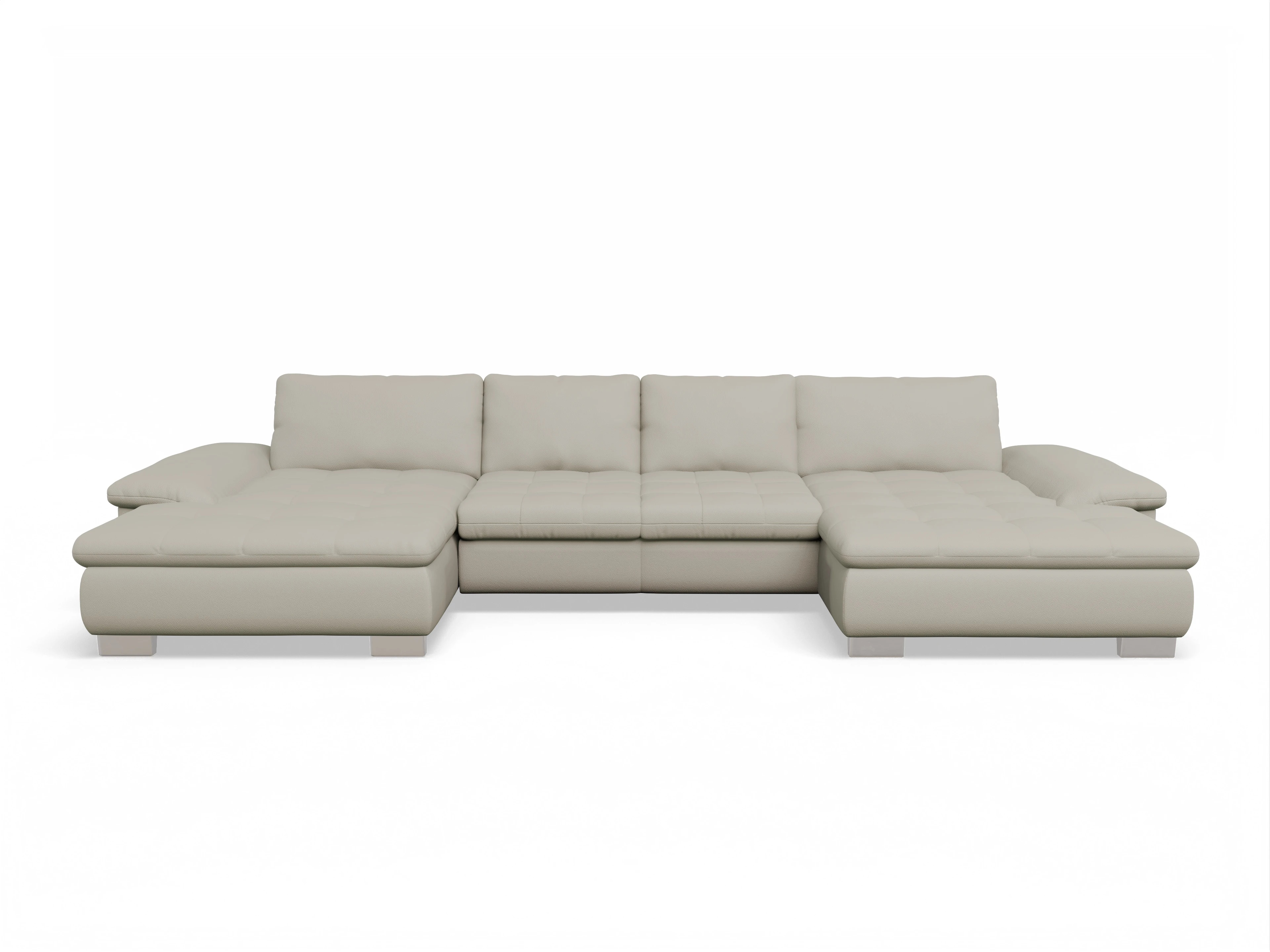 Ansicht des Produktes SC Smart 1007 Wohnlandschaft offen beidseitig in Stoff Beige