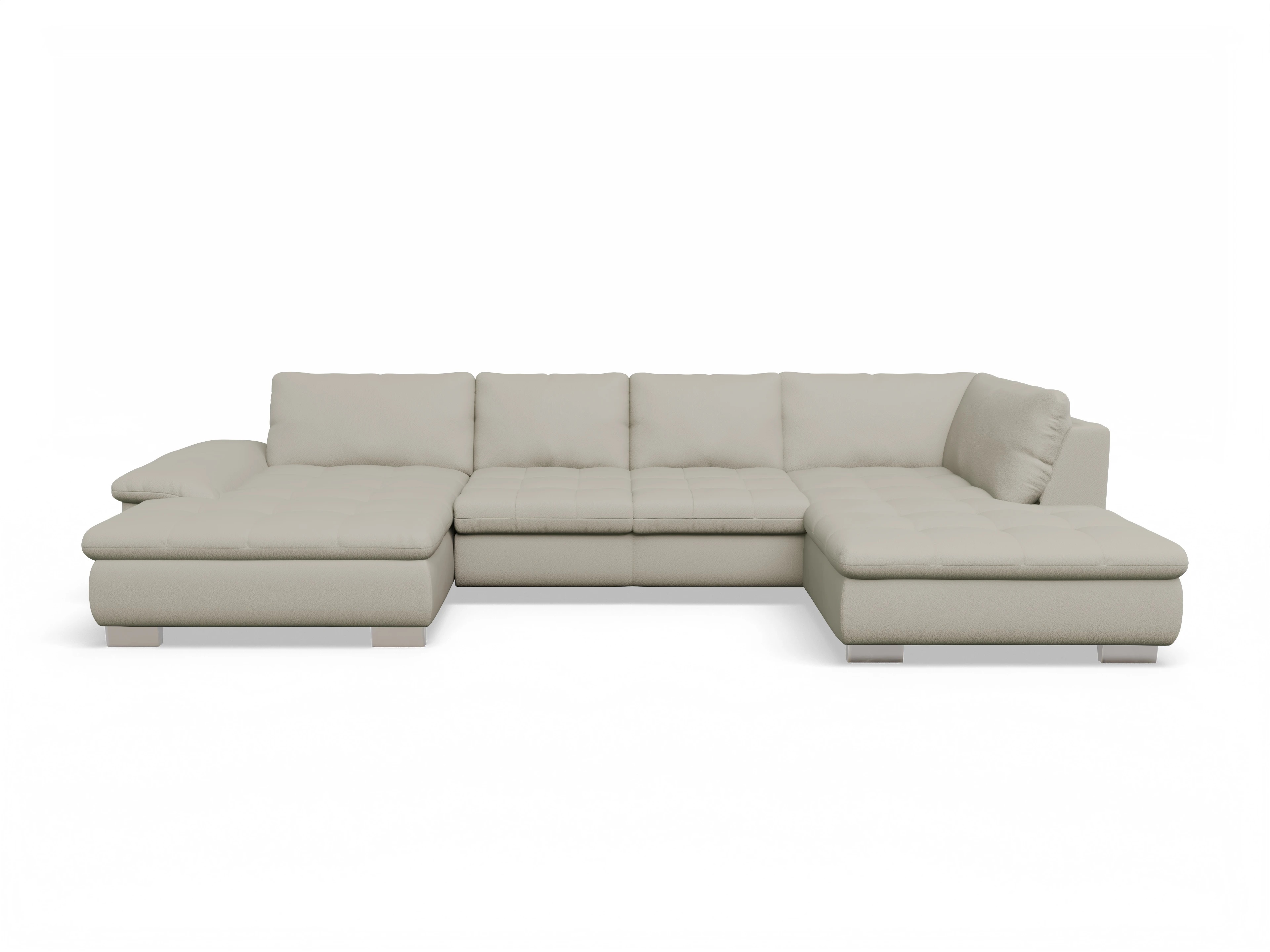 Ansicht des Produktes SC Smart 1007 Wohnlandschaft offen beidseitig in Stoff Beige