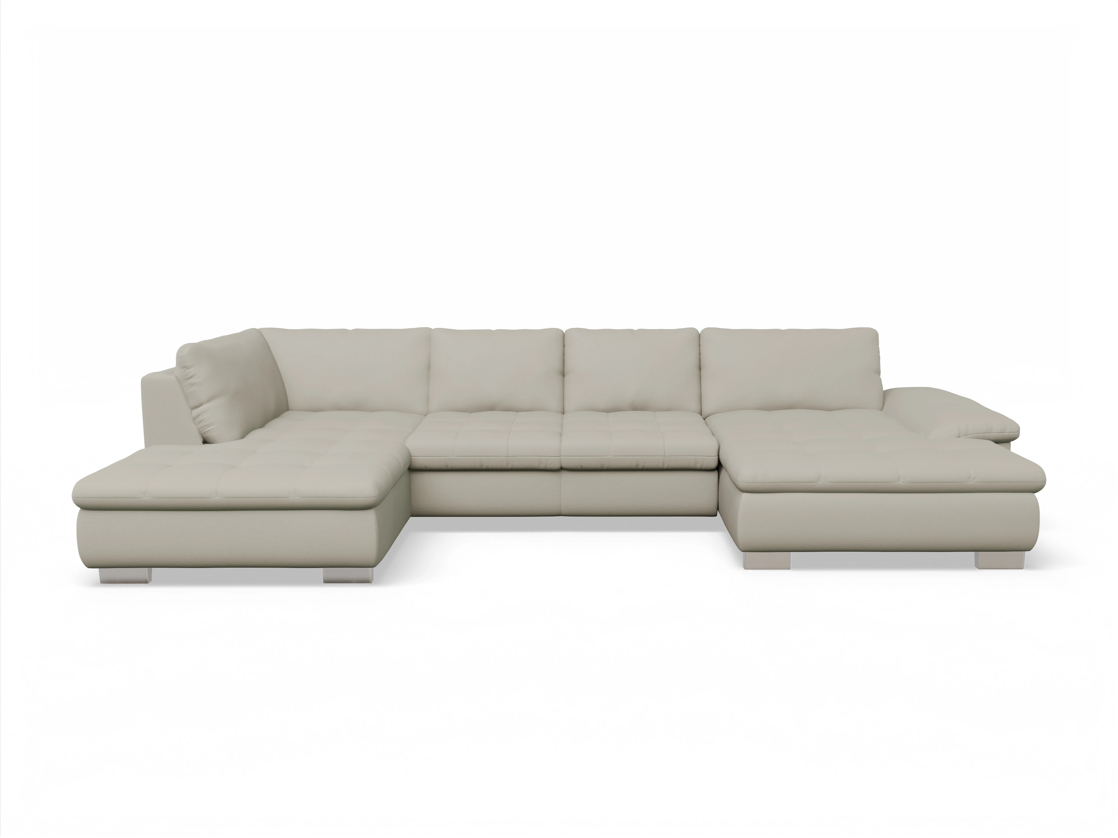 Ansicht des Produktes SC Smart 1007 Wohnlandschaft offen beidseitig in Stoff Beige