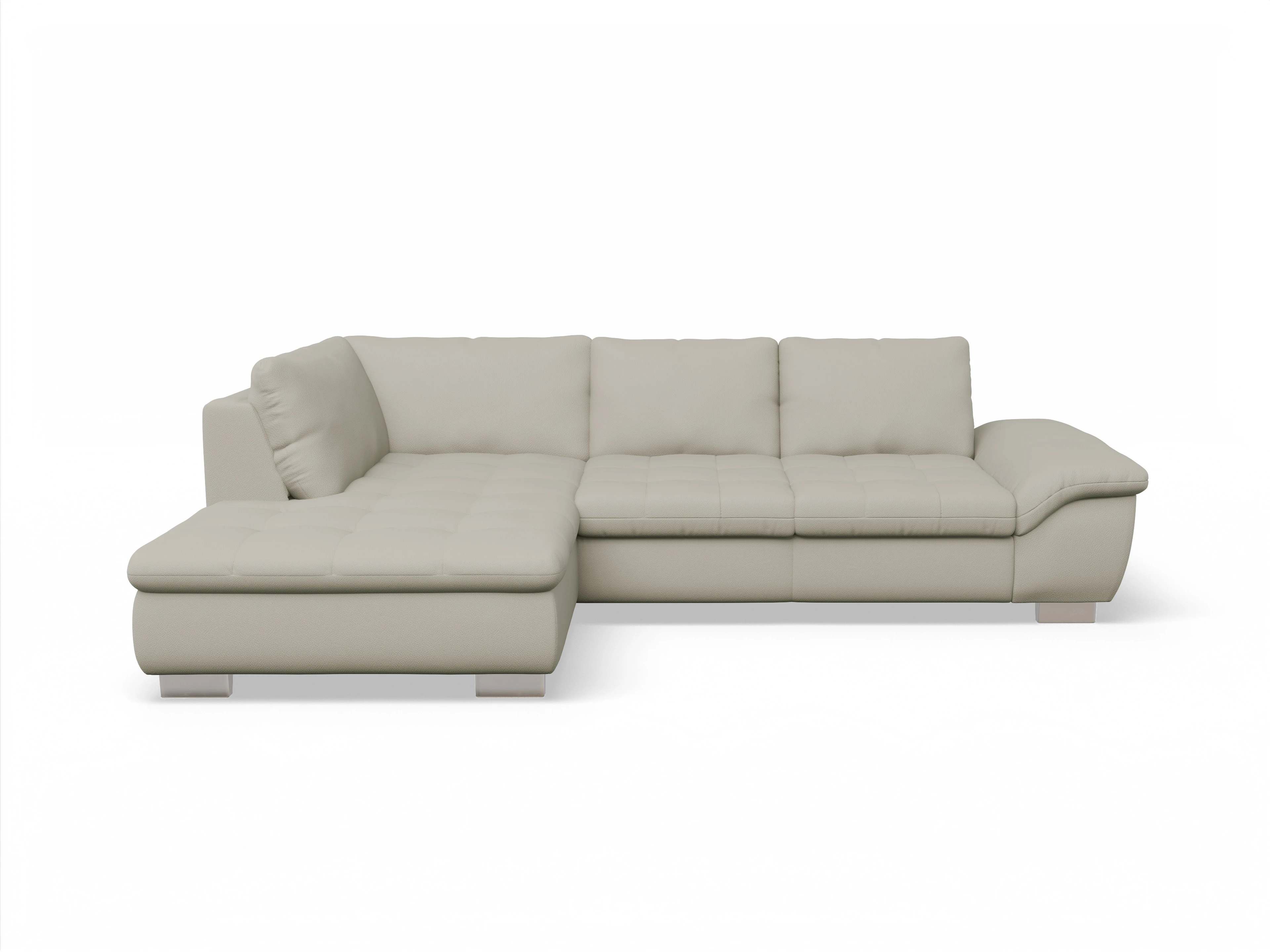 Ansicht des Produktes SC Smart 1007 Ecksofa links Abschluss offen in Stoff Beige