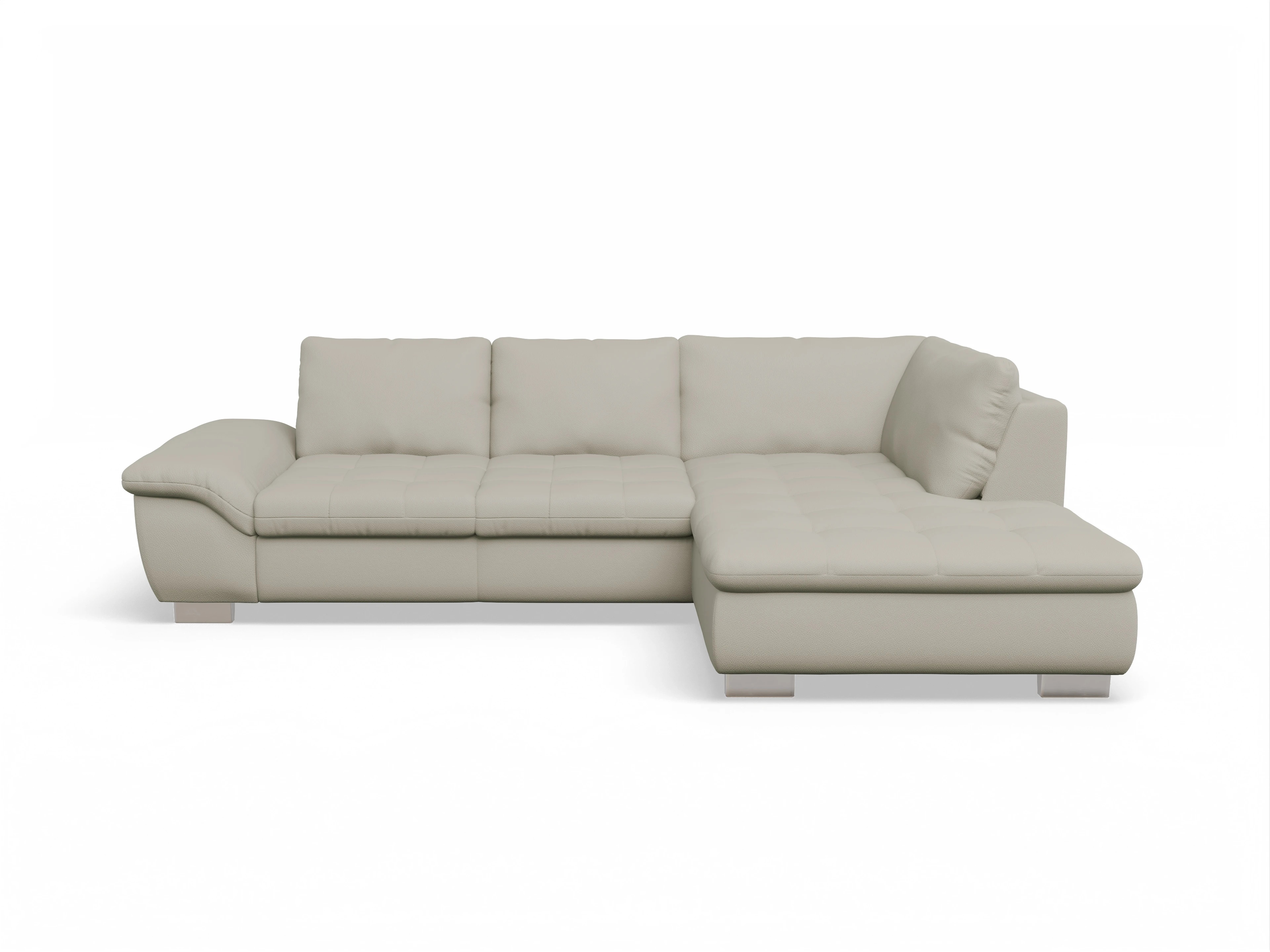 Ansicht des Produktes SC Smart 1007 Ecksofa rechts Abschluss offen in Stoff Beige