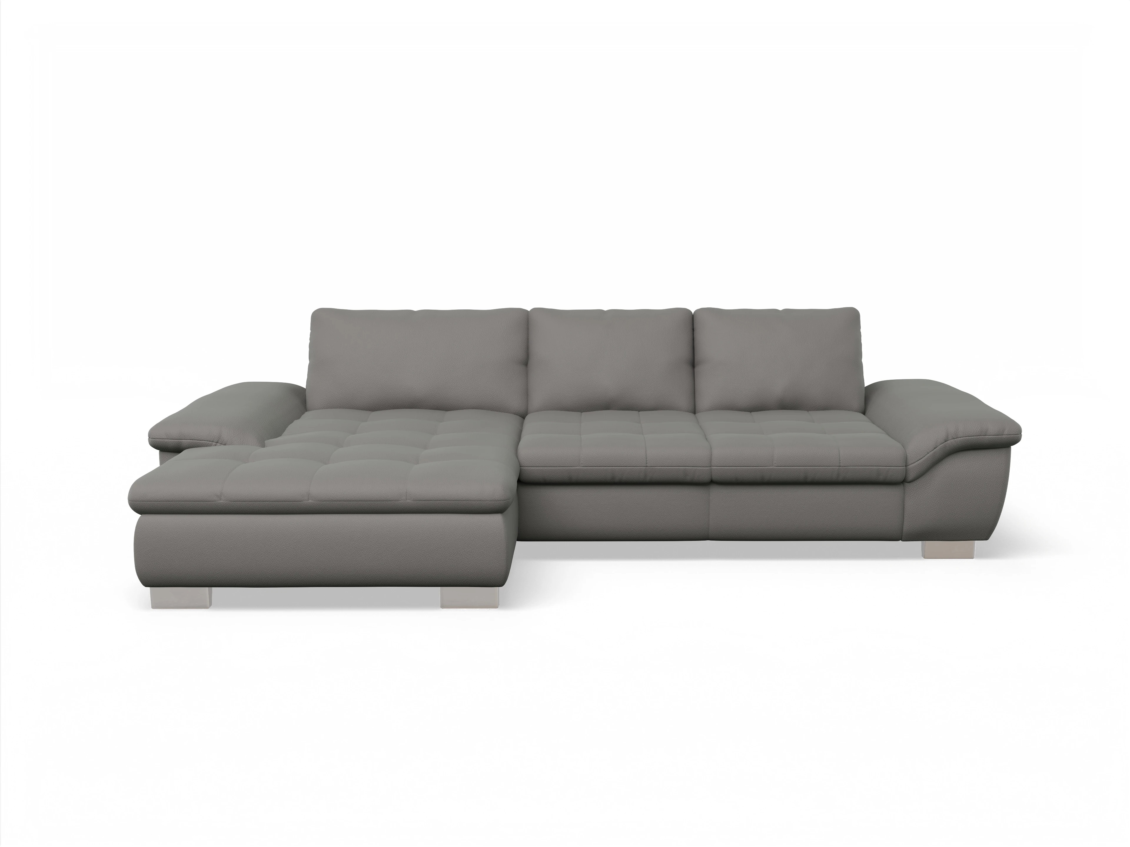 Ansicht des Produktes SC Smart 1007 Ecksofa links Abschluss offen in Stoff Braun