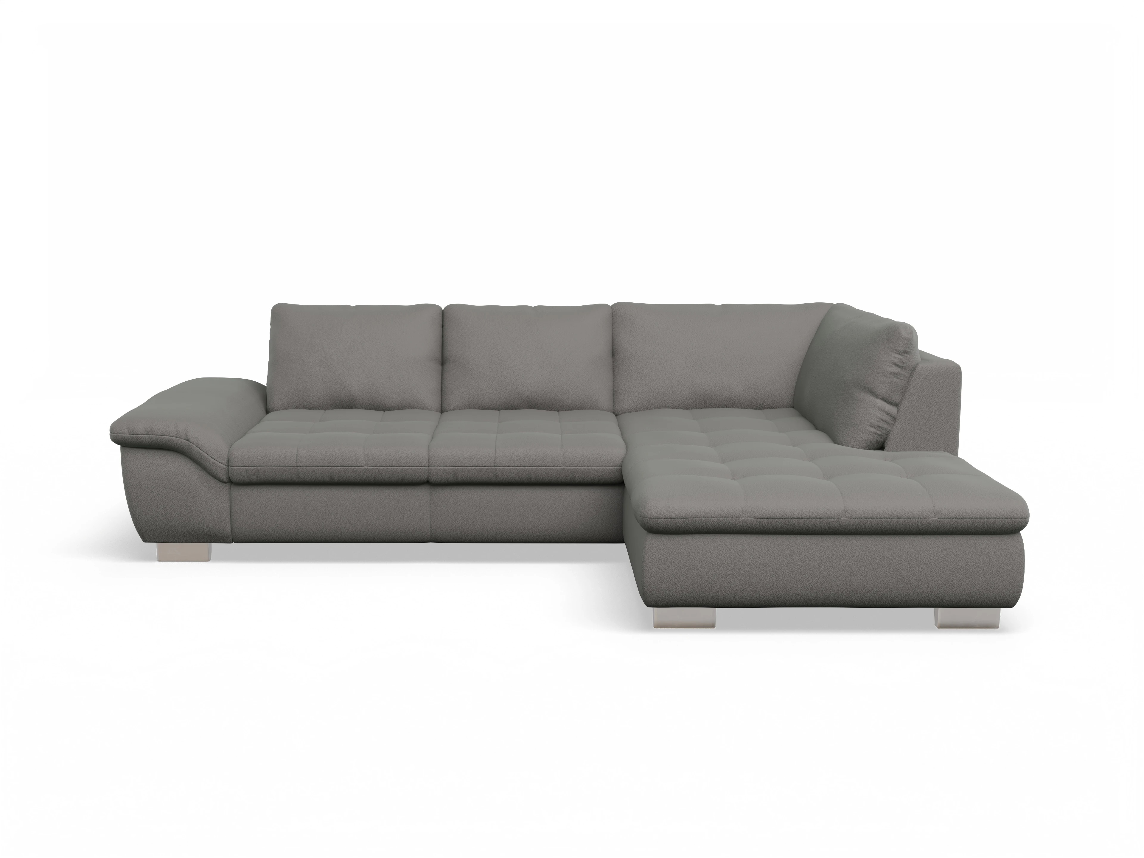 Ansicht des Produktes SC Smart 1007 Ecksofa rechts Abschluss offen in Stoff Braun