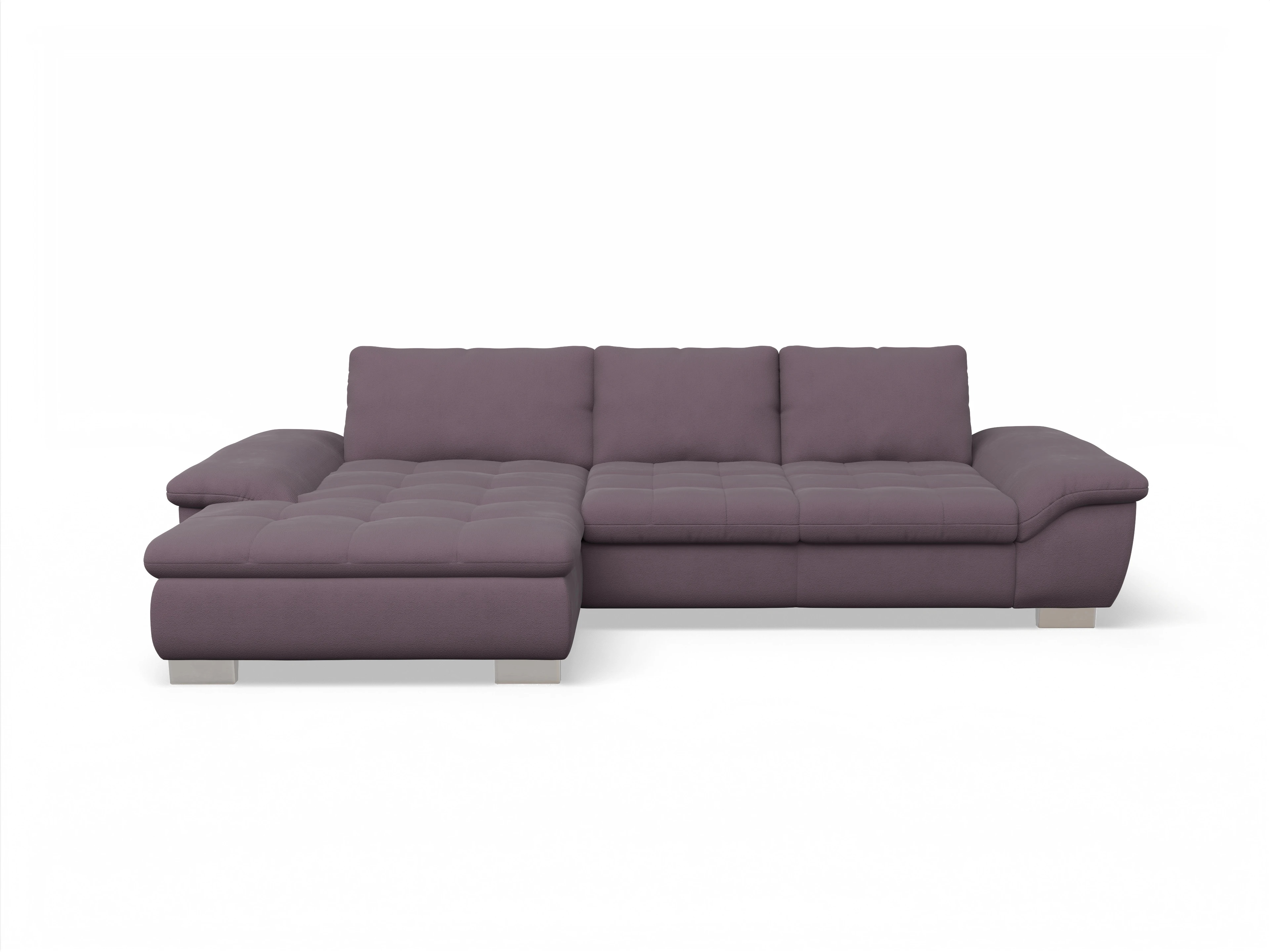 Ansicht des Produktes SC Smart 1007 Ecksofa links Abschluss offen in Stoff Rot