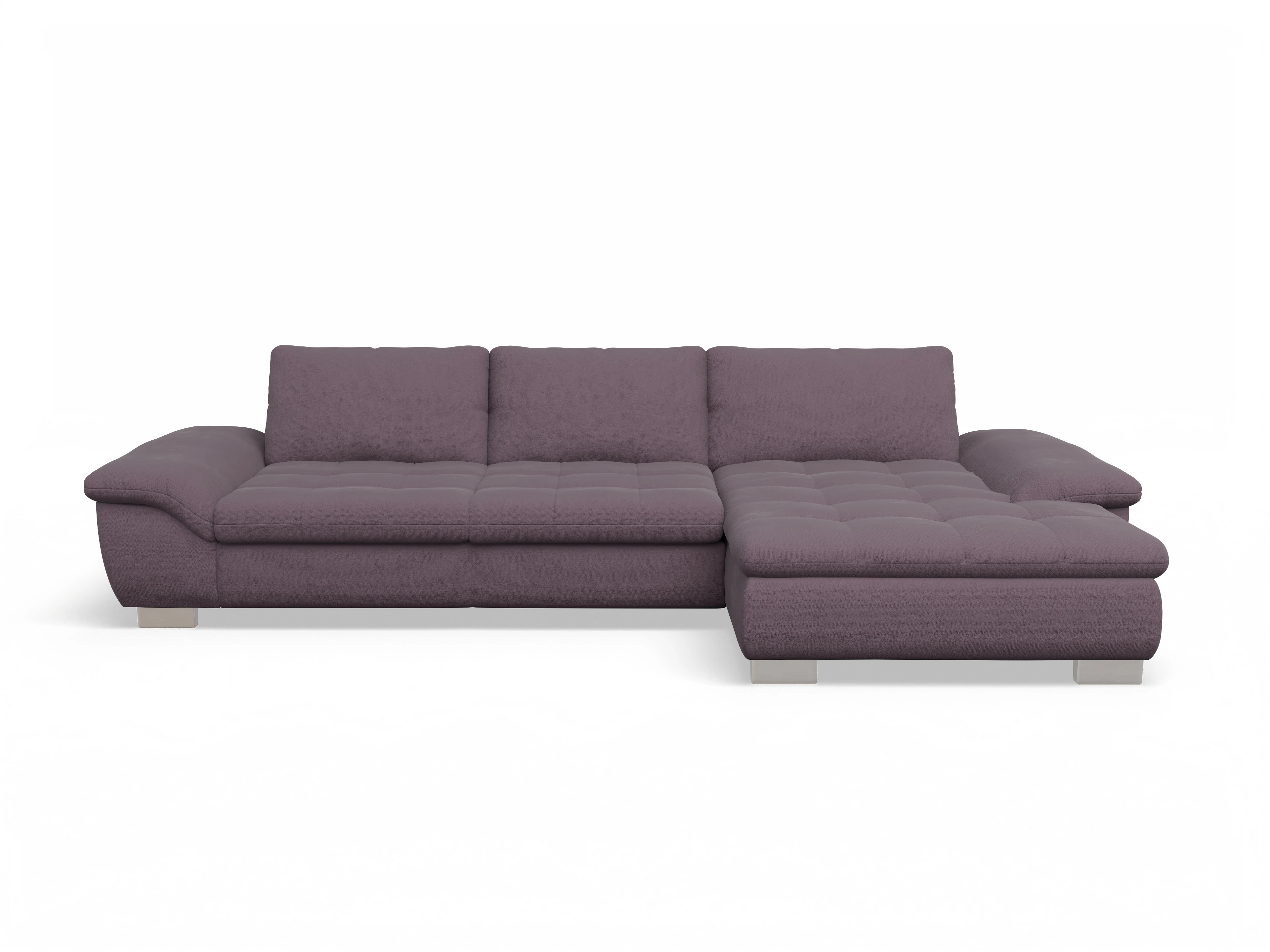 Ansicht des Produktes SC Smart 1007 Ecksofa rechts Abschluss offen in Stoff Rot