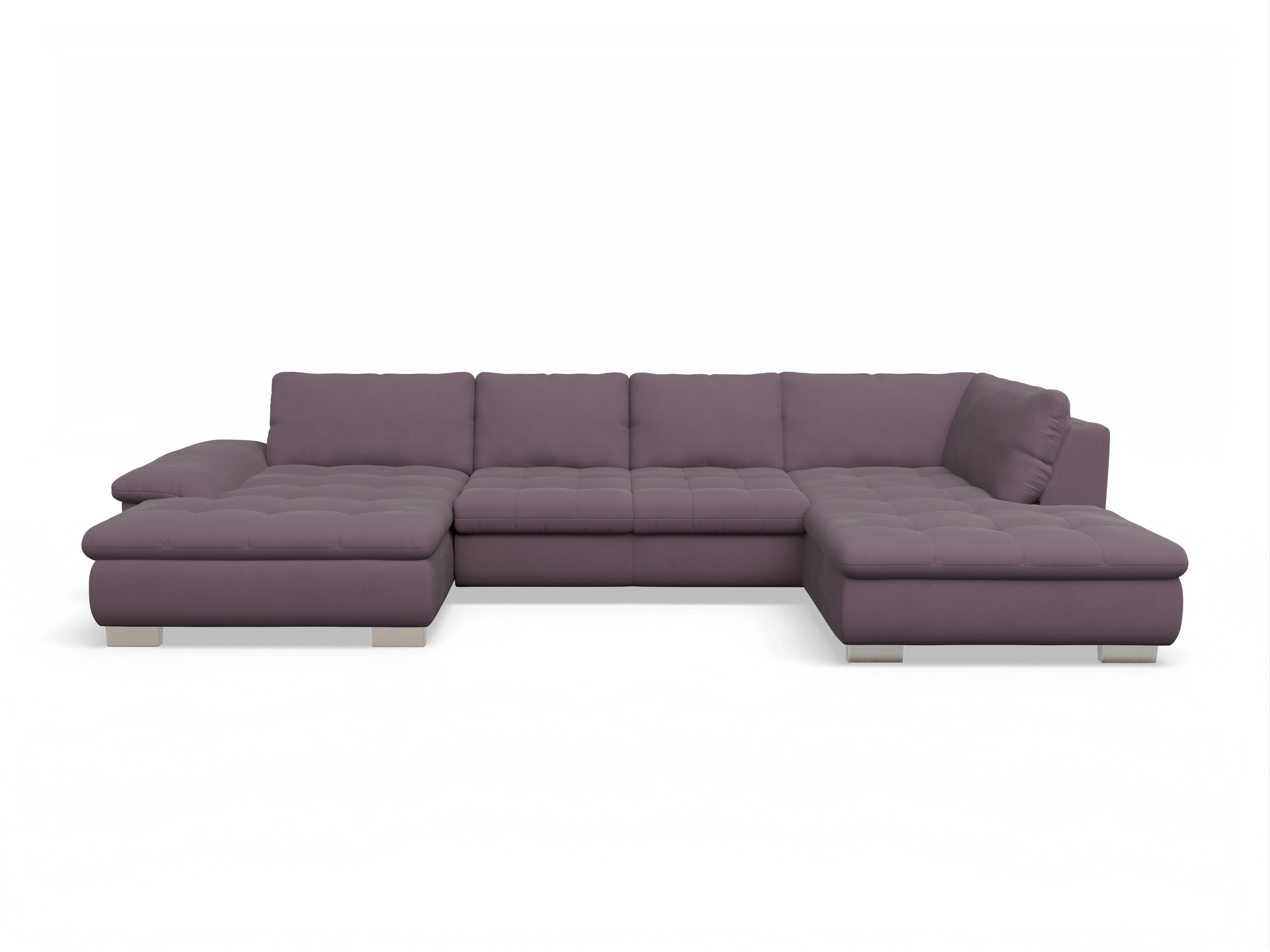 Ansicht des Produktes SC Smart 1007 Wohnlandschaft offen beidseitig in Stoff Rot