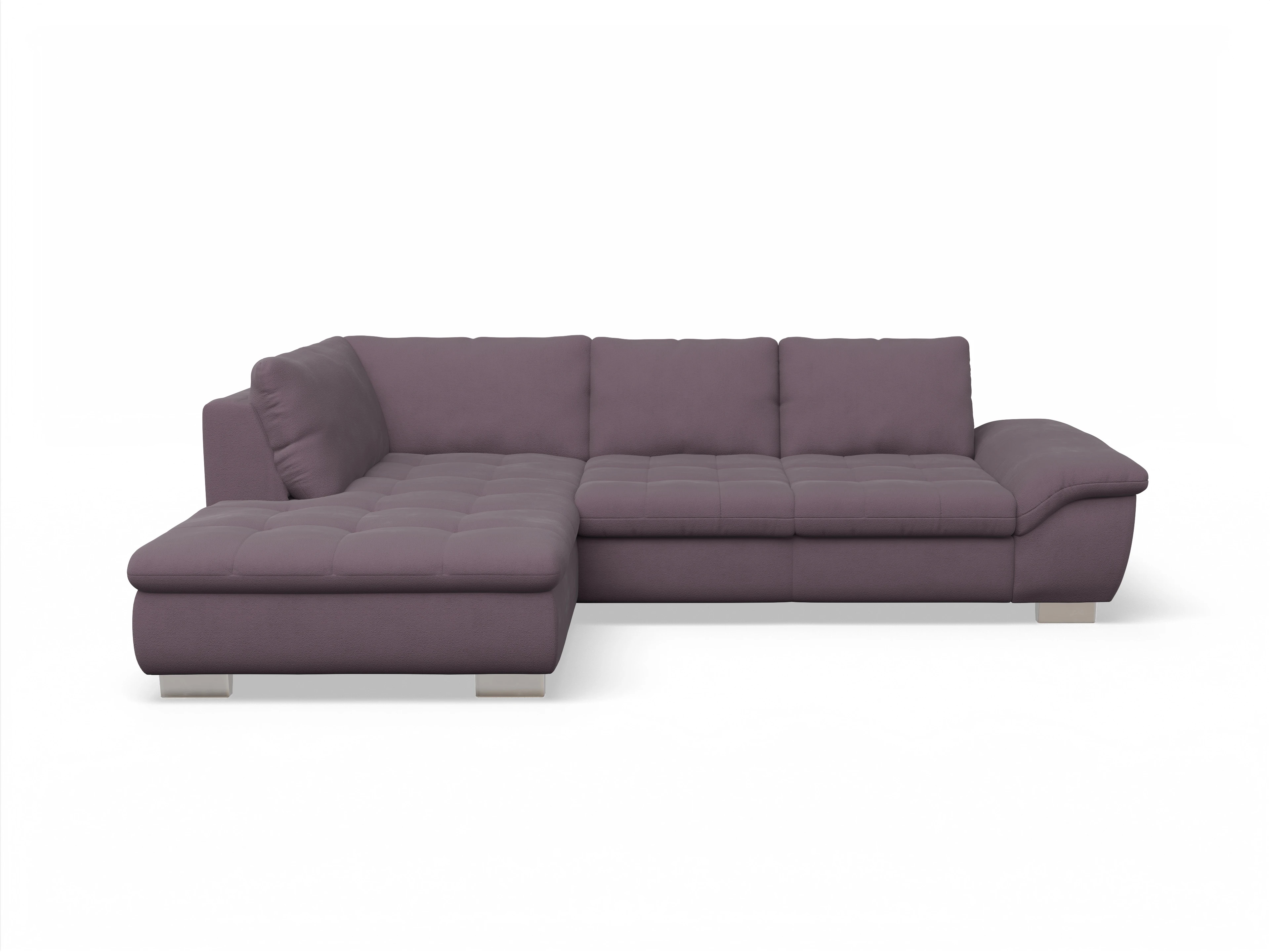 Ansicht des Produktes SC Smart 1007 Ecksofa links Abschluss offen in Stoff Rot
