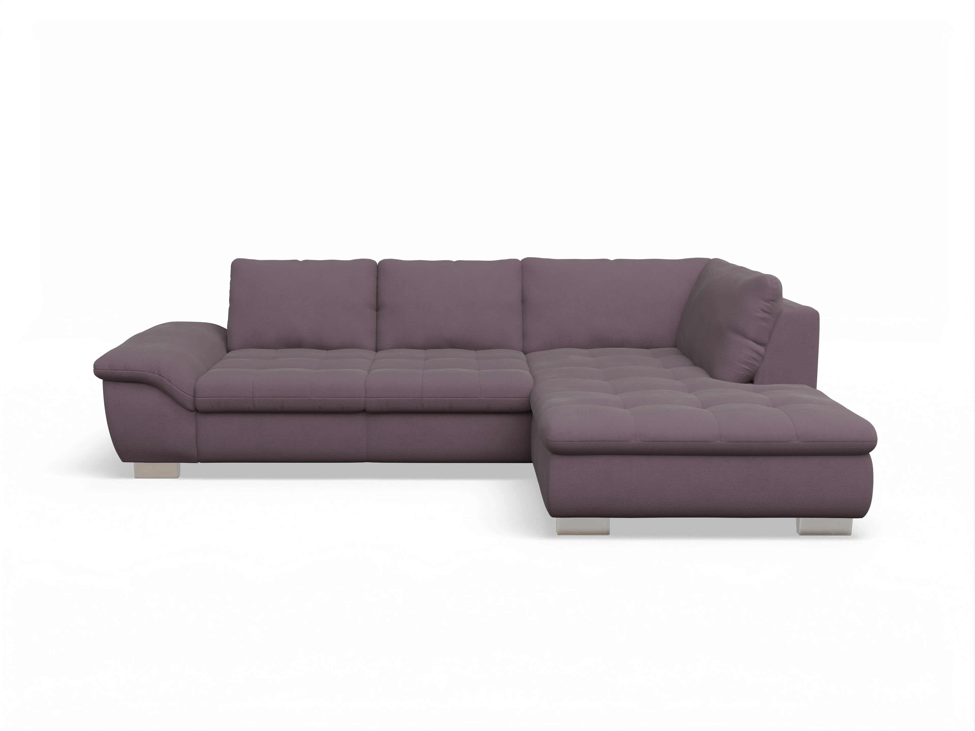 Ansicht des Produktes SC Smart 1007 Ecksofa rechts Abschluss offen in Stoff Rot