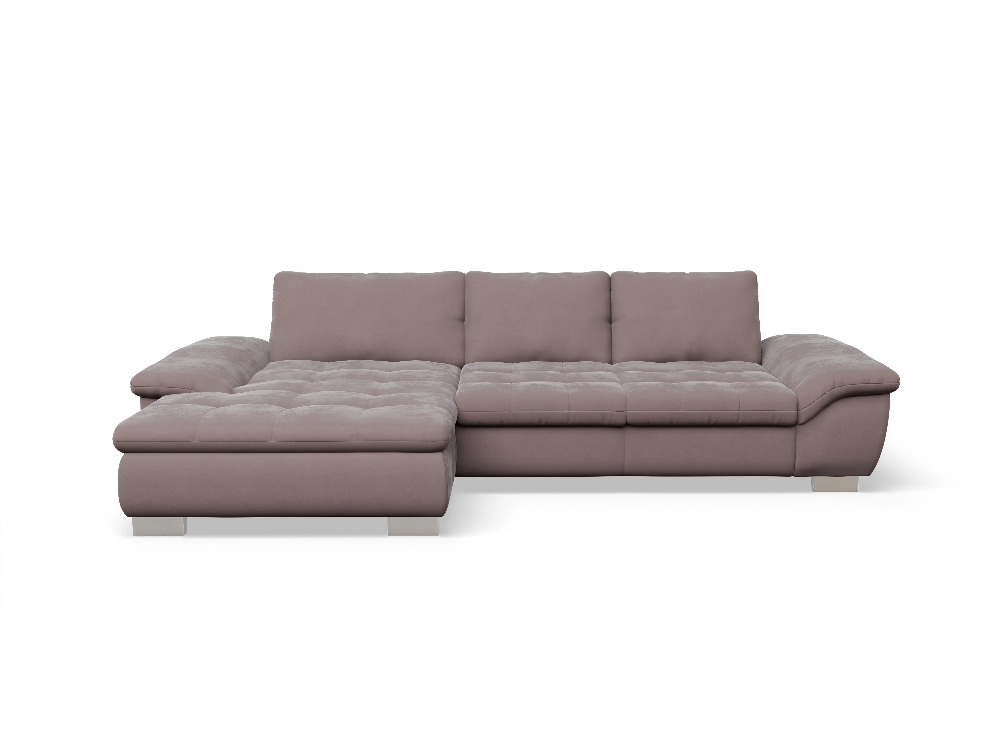 Ansicht des Produktes SC Smart 1007 Ecksofa links Abschluss offen in Stoff Lila