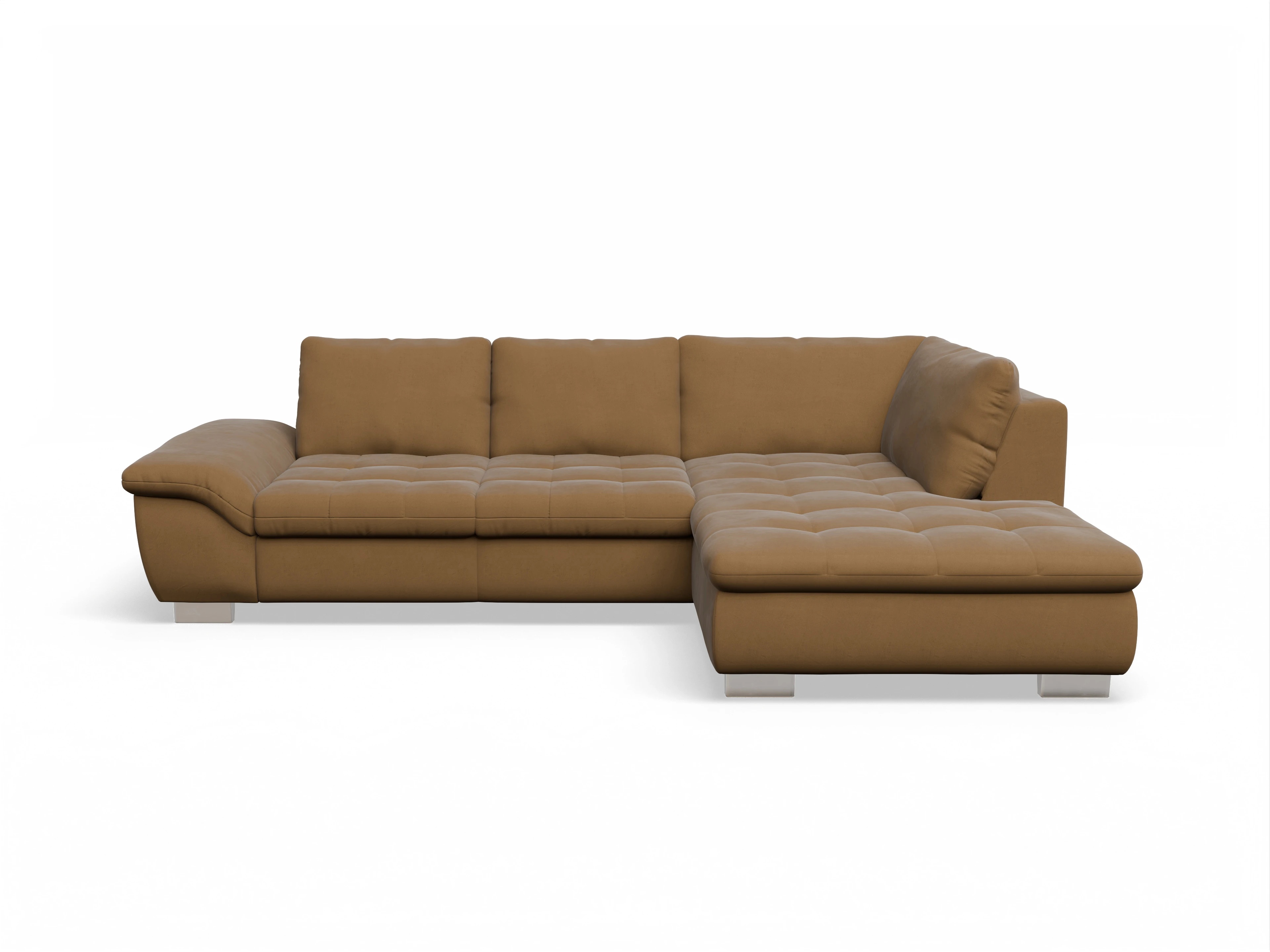 Ansicht des Produktes SC Smart 1007 Ecksofa rechts Abschluss offen in Stoff Orange