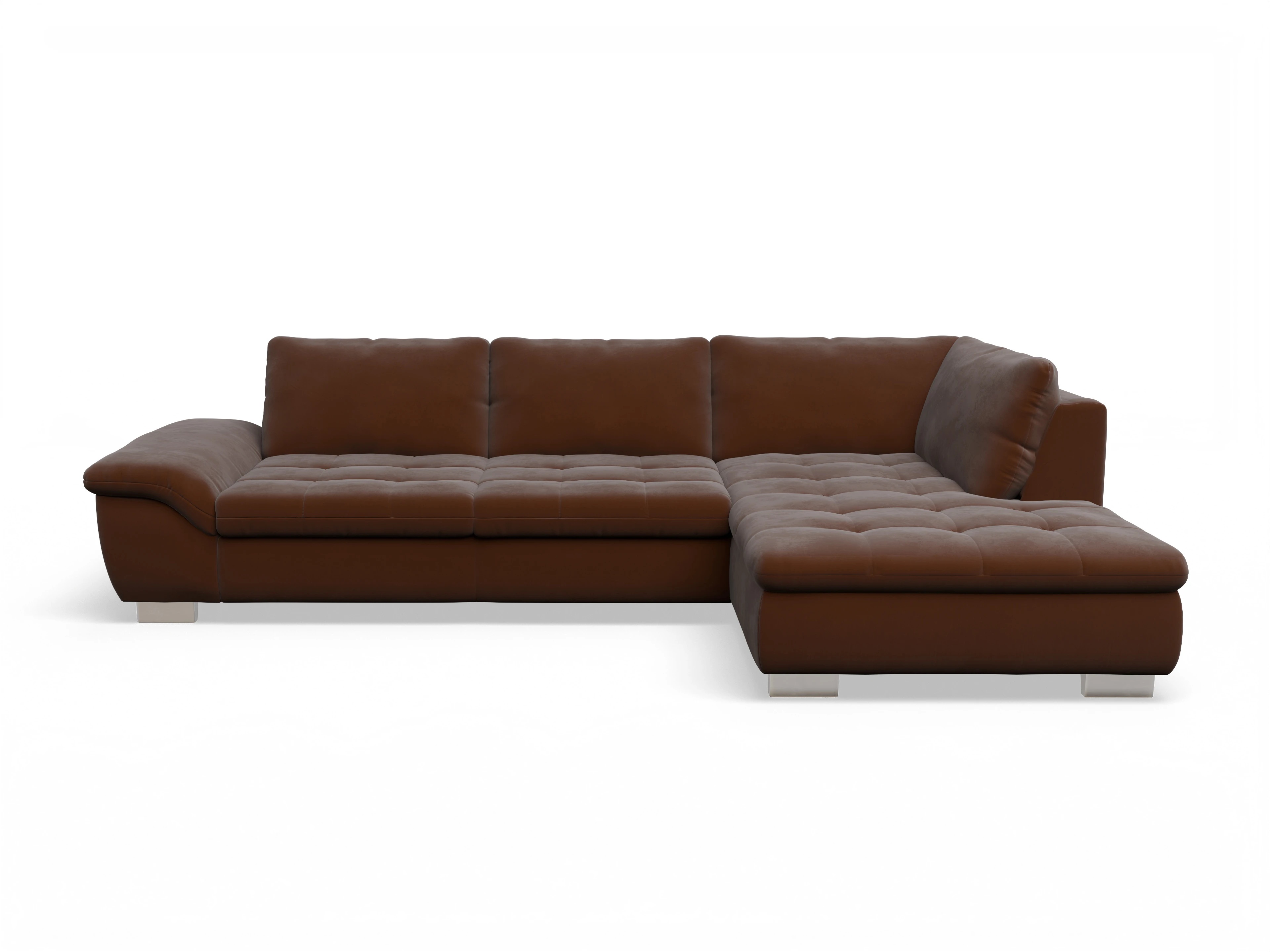 Sitz Concept smart 1007 Kombielement Large R Ansicht des Produktes SC Smart 1007 Ecksofa rechts Abschluss offen in Stoff Braun