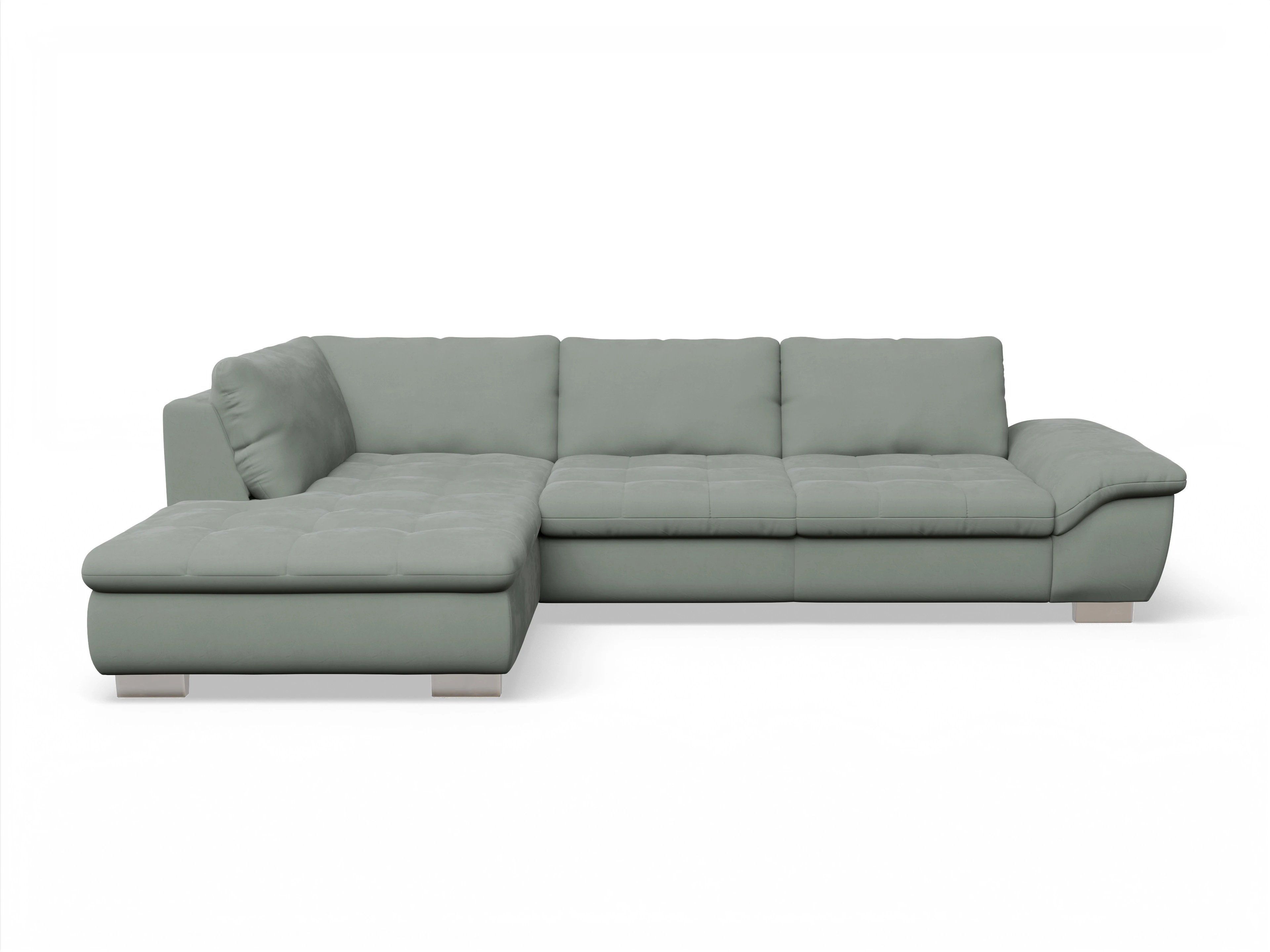 Sitz Concept smart 1007 Kombielement Large L Ansicht des Produktes SC Smart 1007 Ecksofa links Abschluss offen in Stoff Grau
