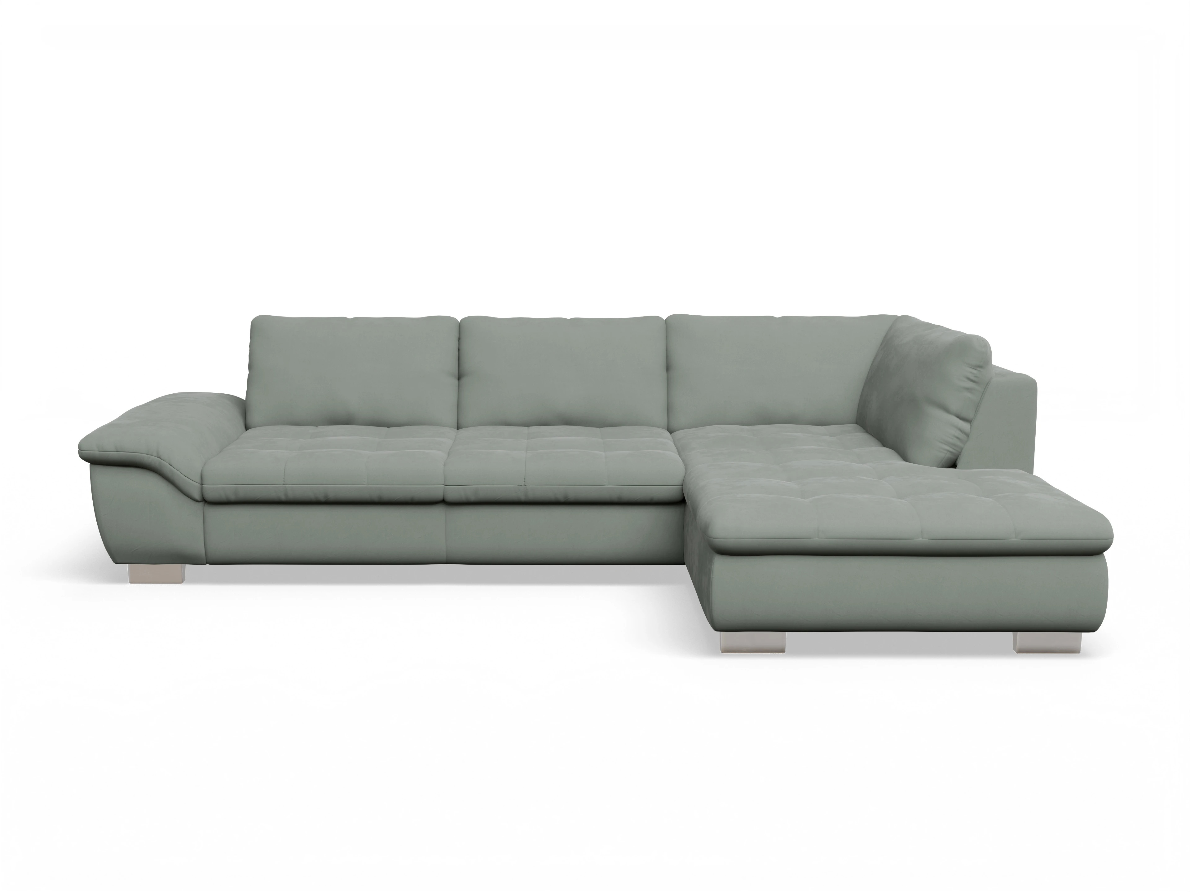 Sitz Concept smart 1007 Kombielement Large R Ansicht des Produktes SC Smart 1007 Ecksofa rechts Abschluss offen in Stoff Grau