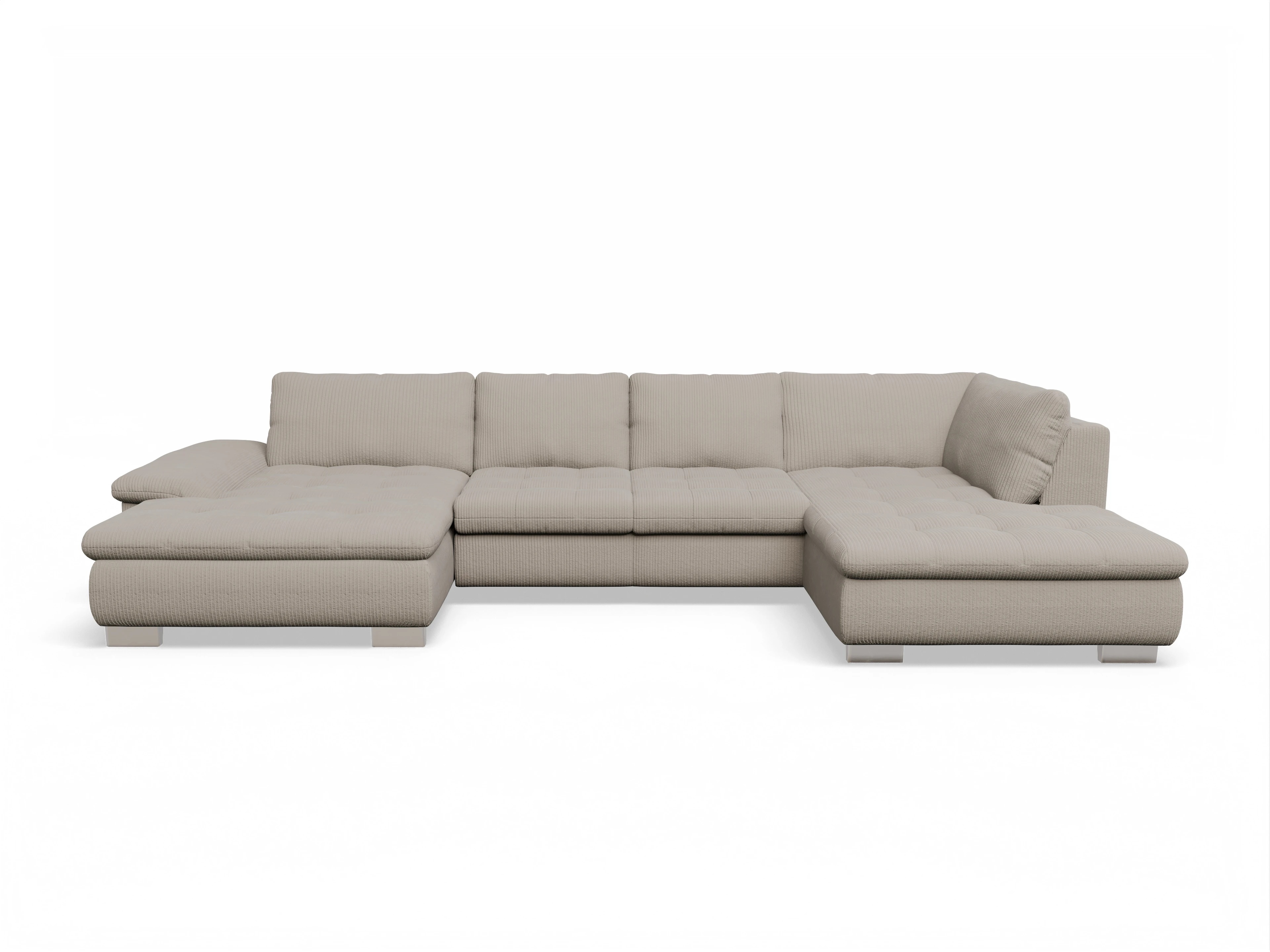 Ansicht des Produktes SC Smart 1007 Wohnlandschaft offen beidseitig in Stoff Beige