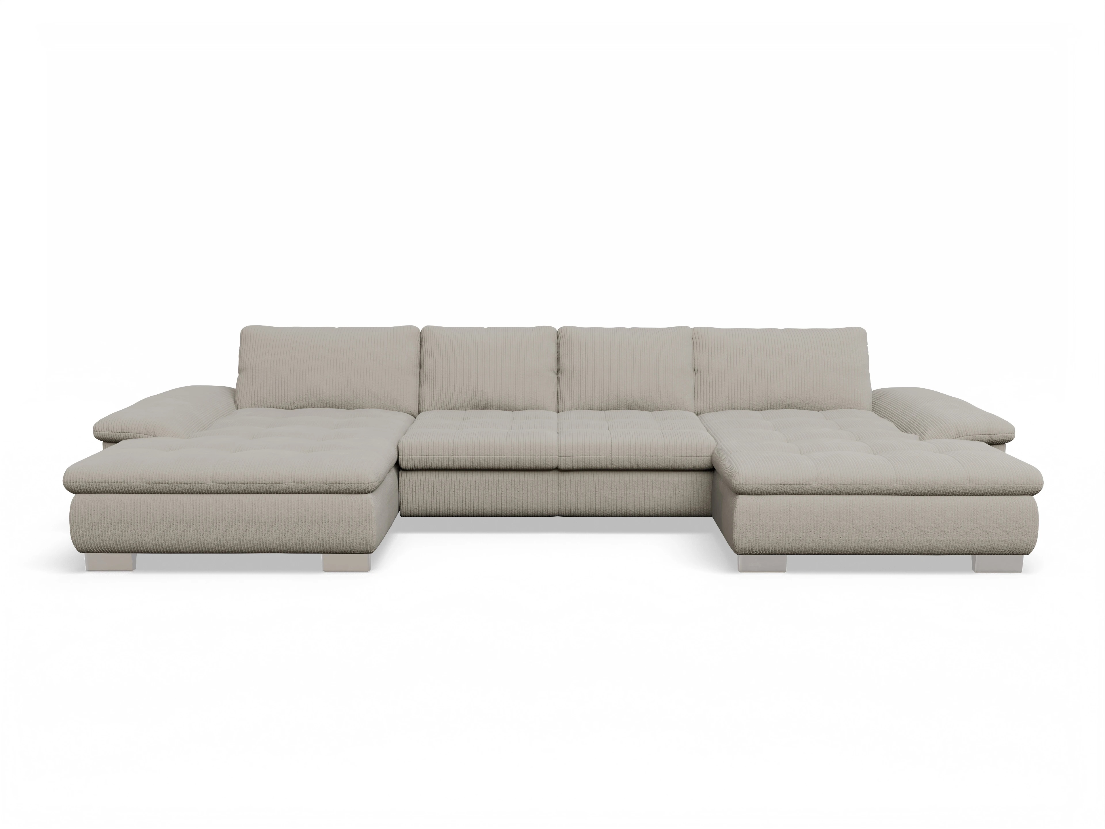 Ansicht des Produktes SC Smart 1007 Wohnlandschaft offen beidseitig in Stoff Beige